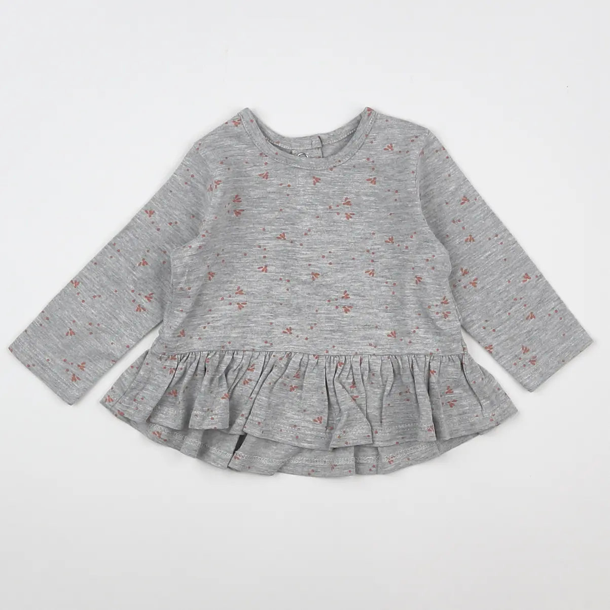 Vertbaudet - tee-shirt gris - 6 mois