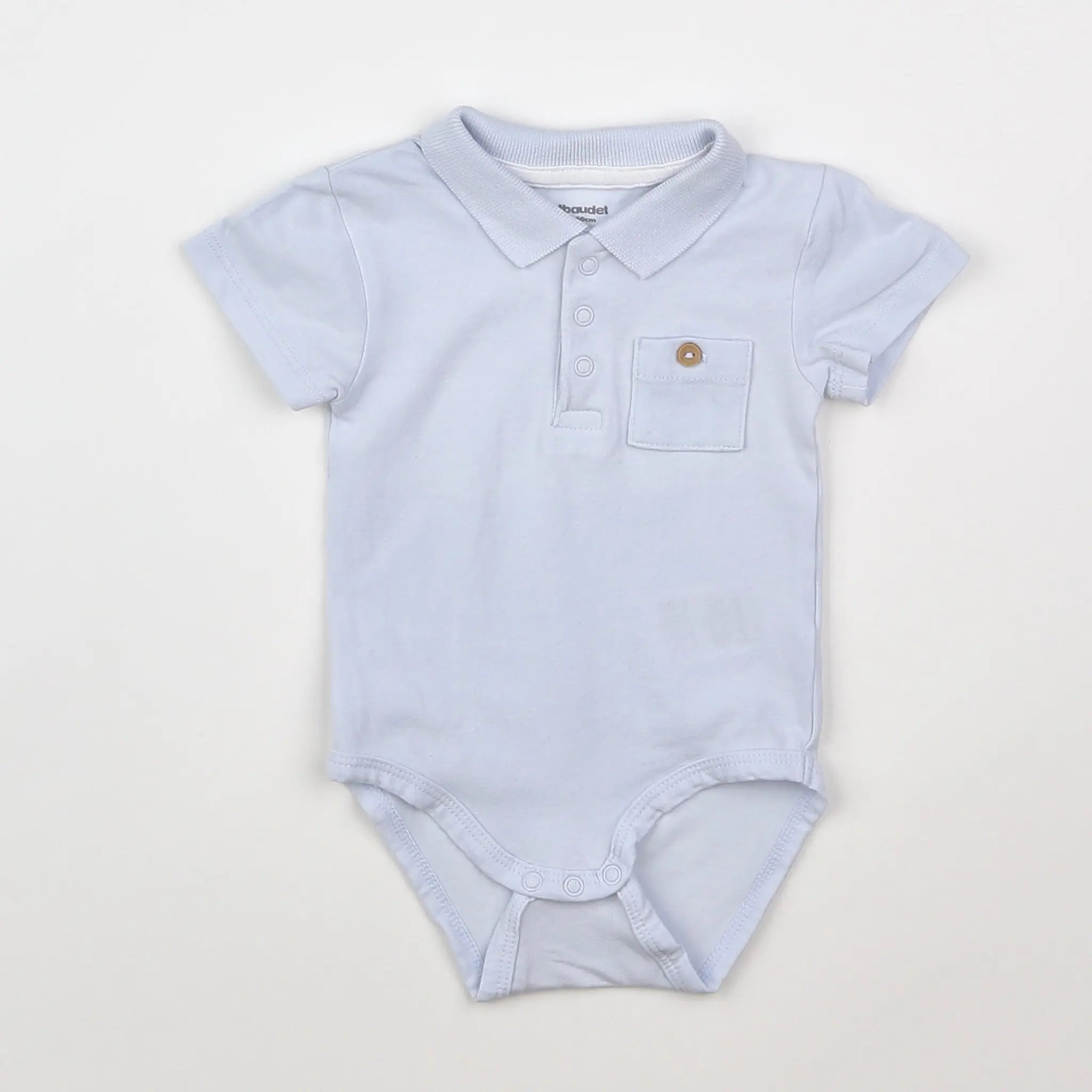 Vertbaudet - body vetement bleu - 3 mois