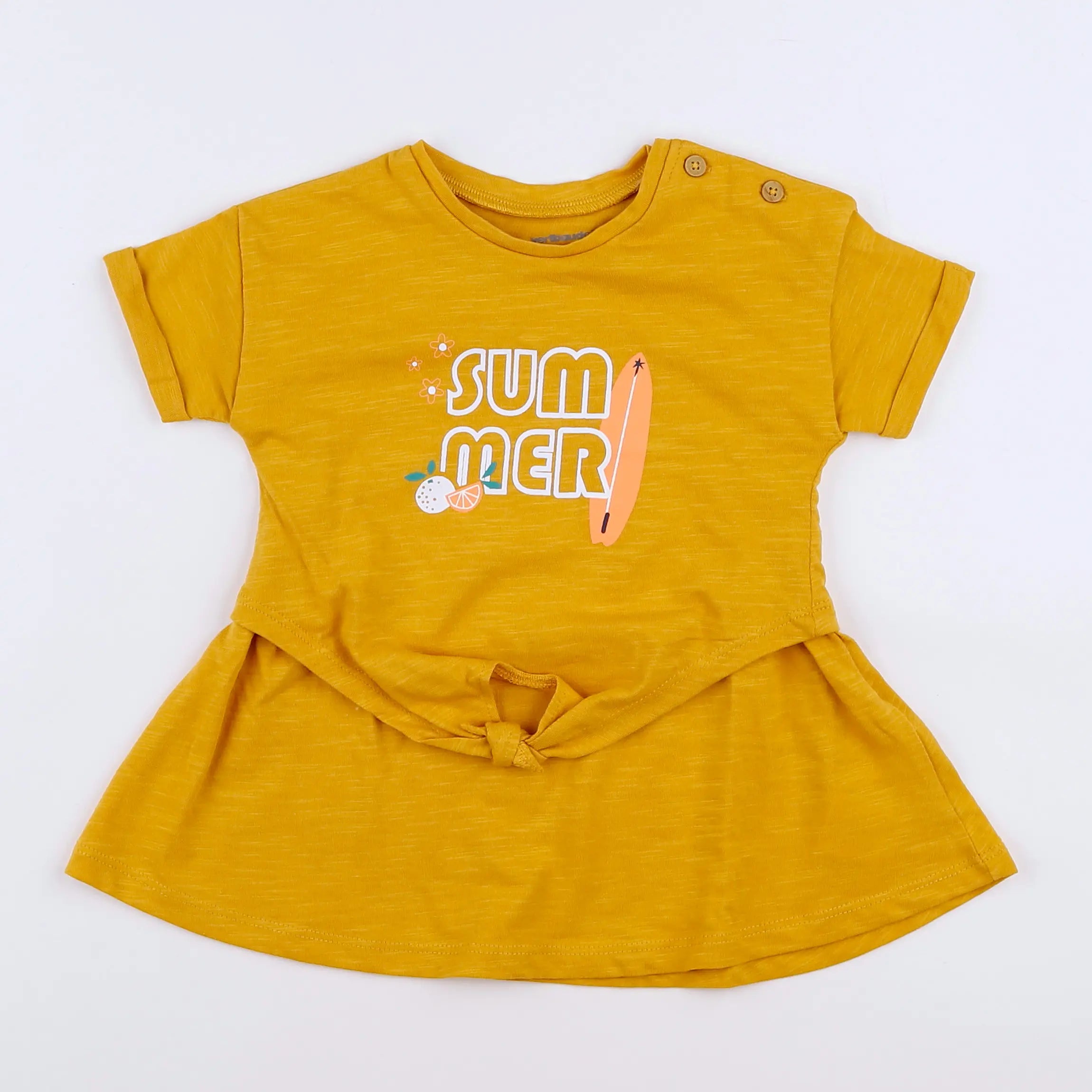 Vertbaudet - robe jaune (état neuf) - 9 mois