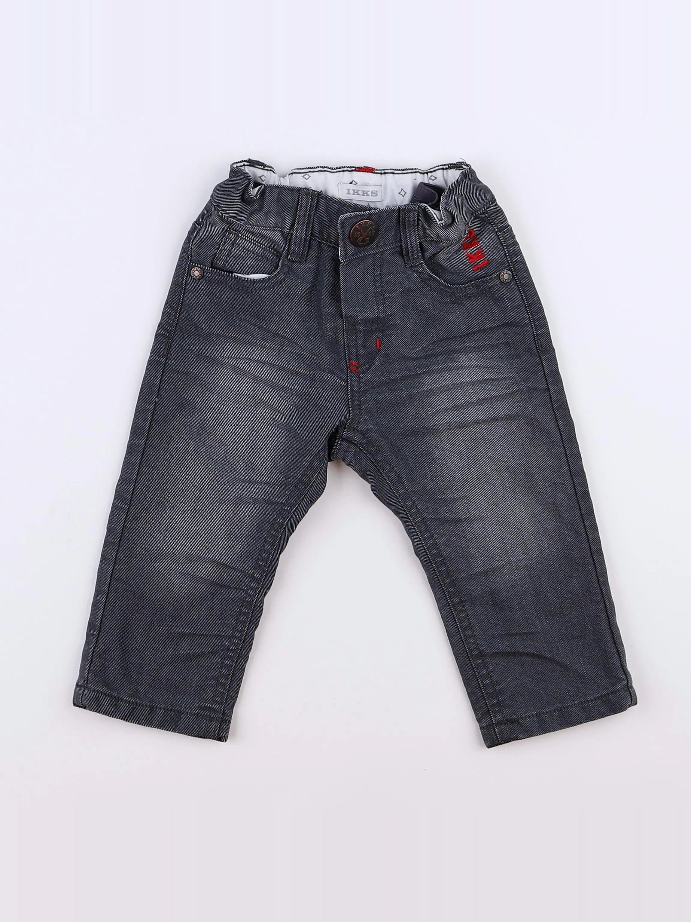 IKKS - jean gris - 6 mois