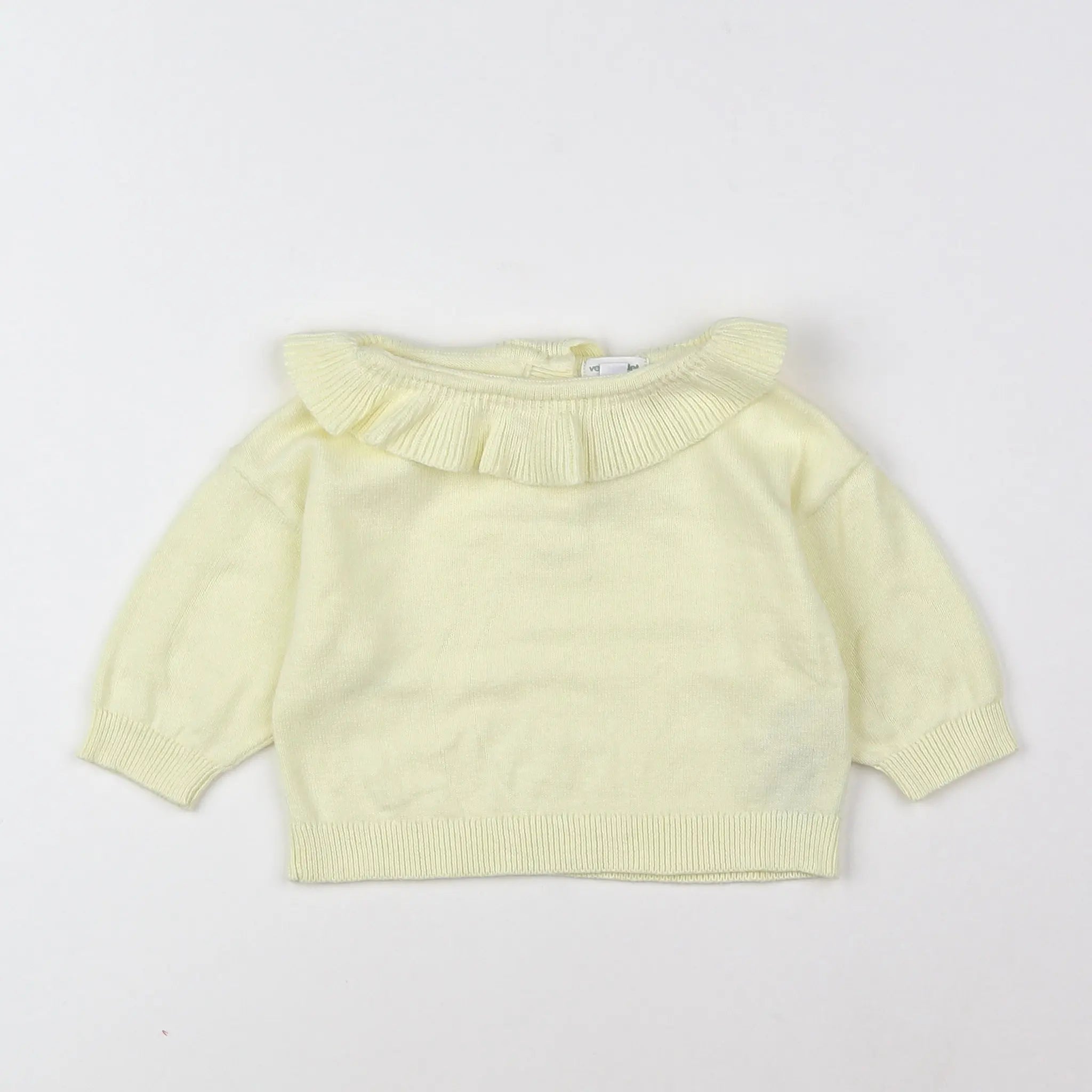 Vertbaudet - pull jaune - 3 mois