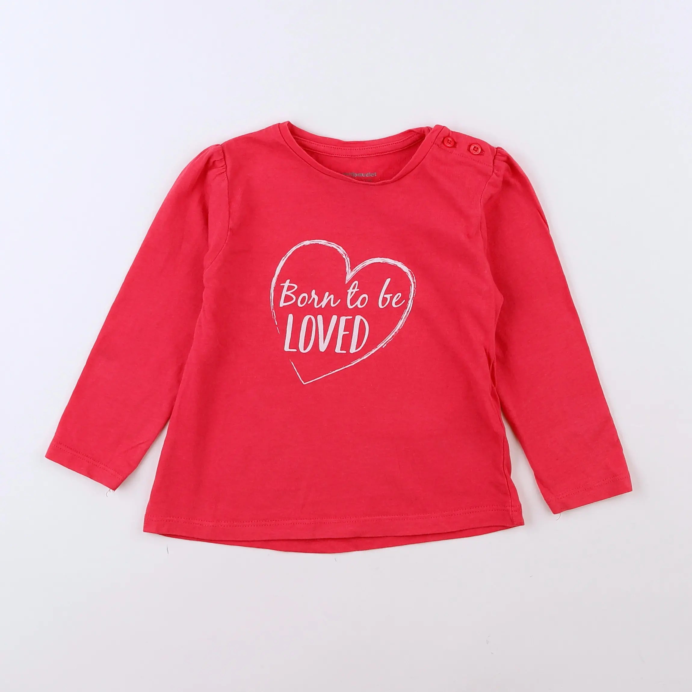 Vertbaudet - tee-shirt rose - 18 mois