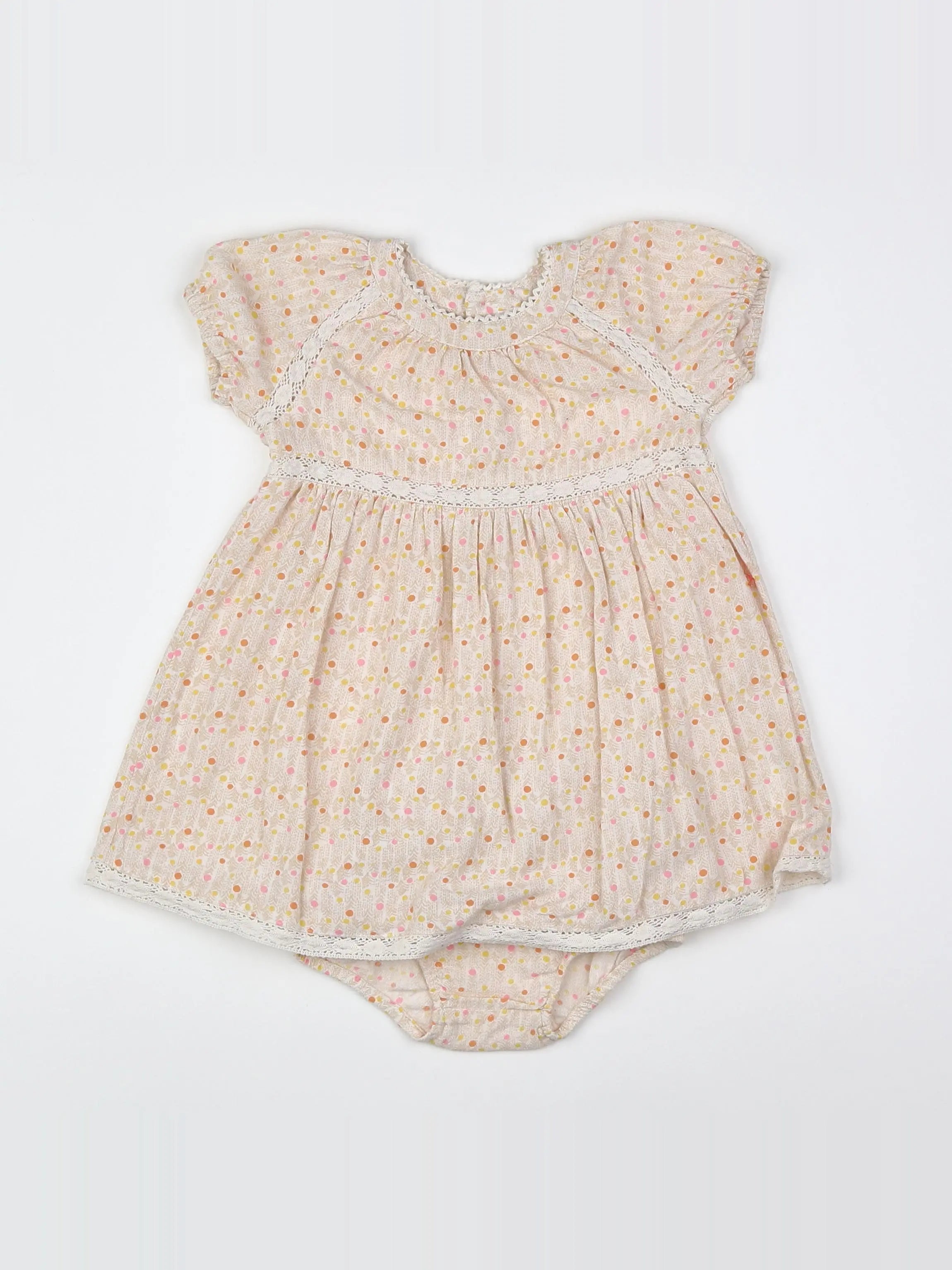 Boutchou - robe multicolore - 12 mois