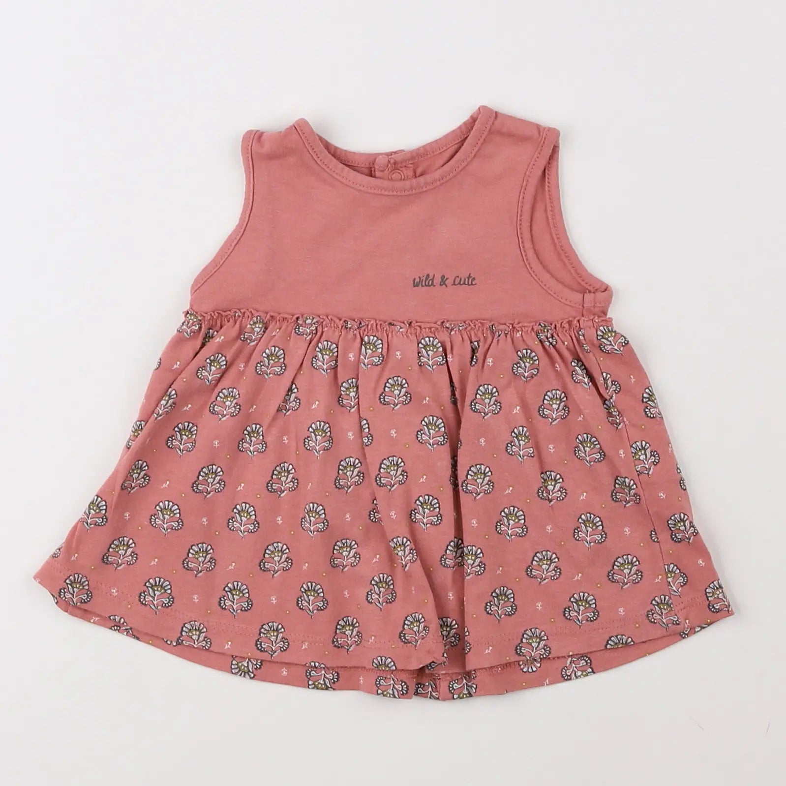 Vertbaudet - robe rose - 1 mois