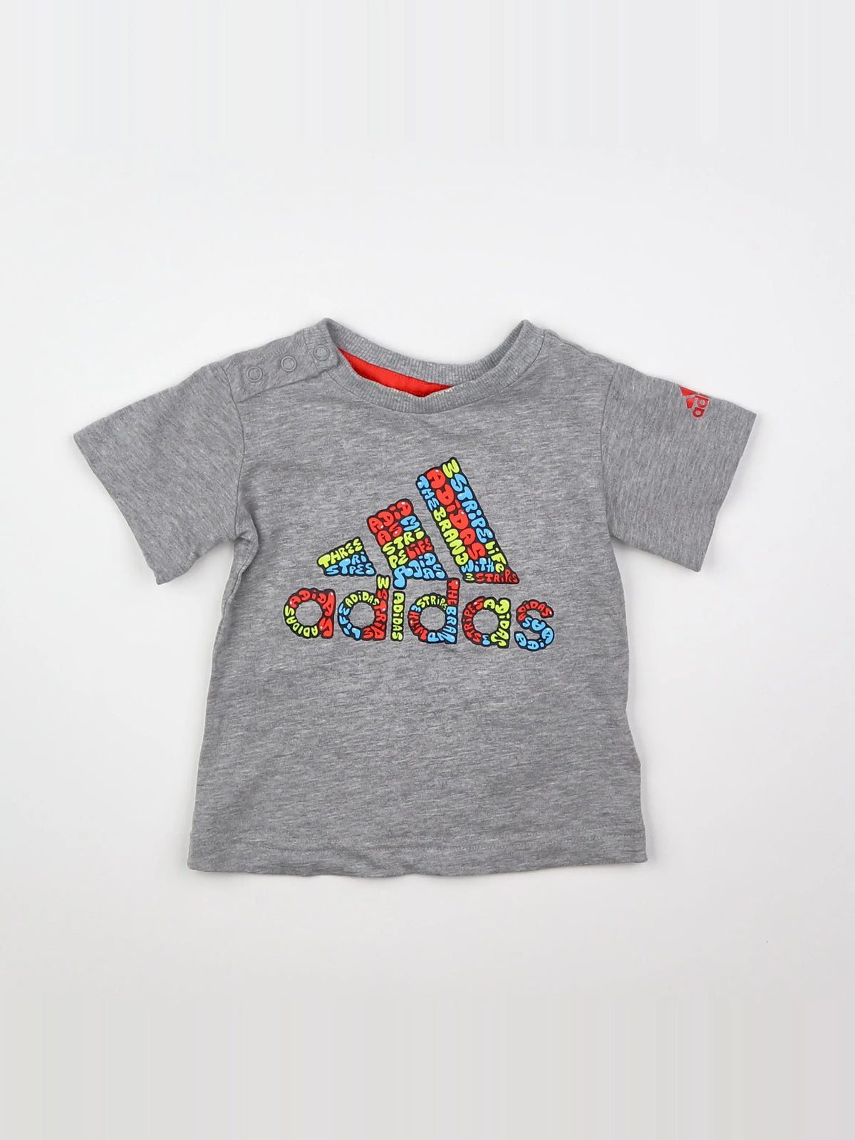 Adidas - tee-shirt gris - 3/6 mois