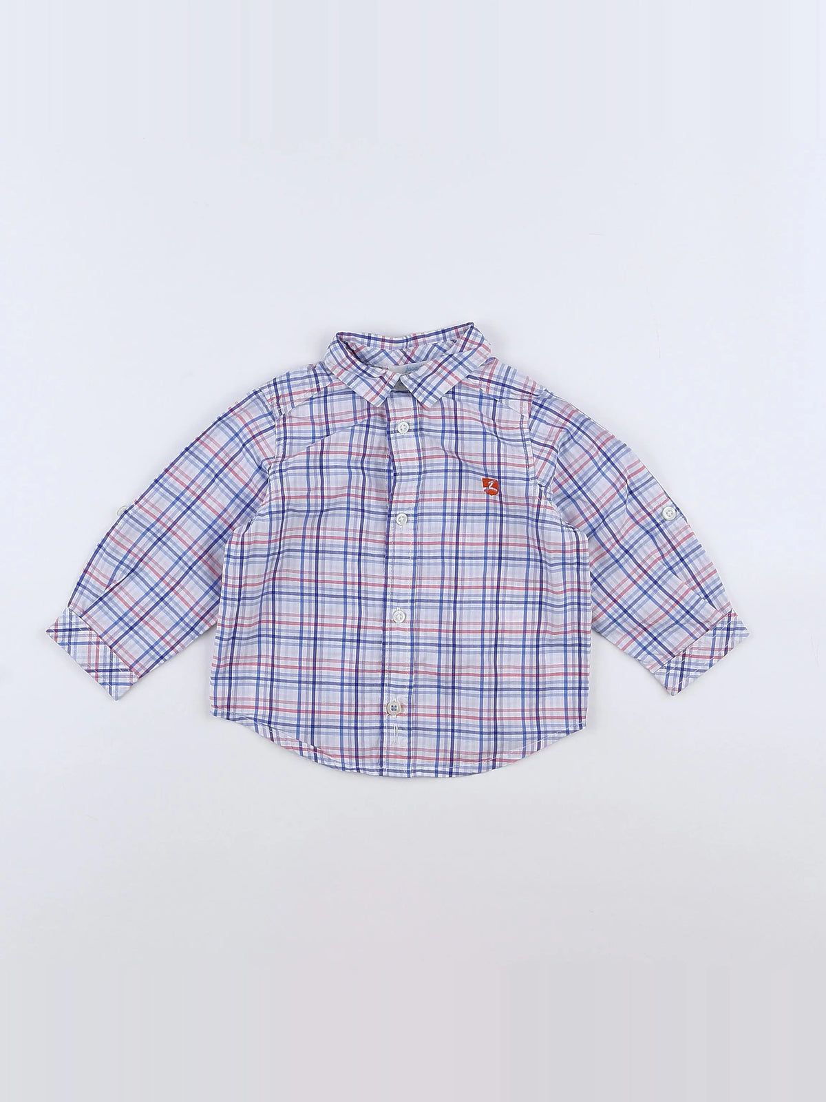 Jacadi - chemise bleu - 12 mois