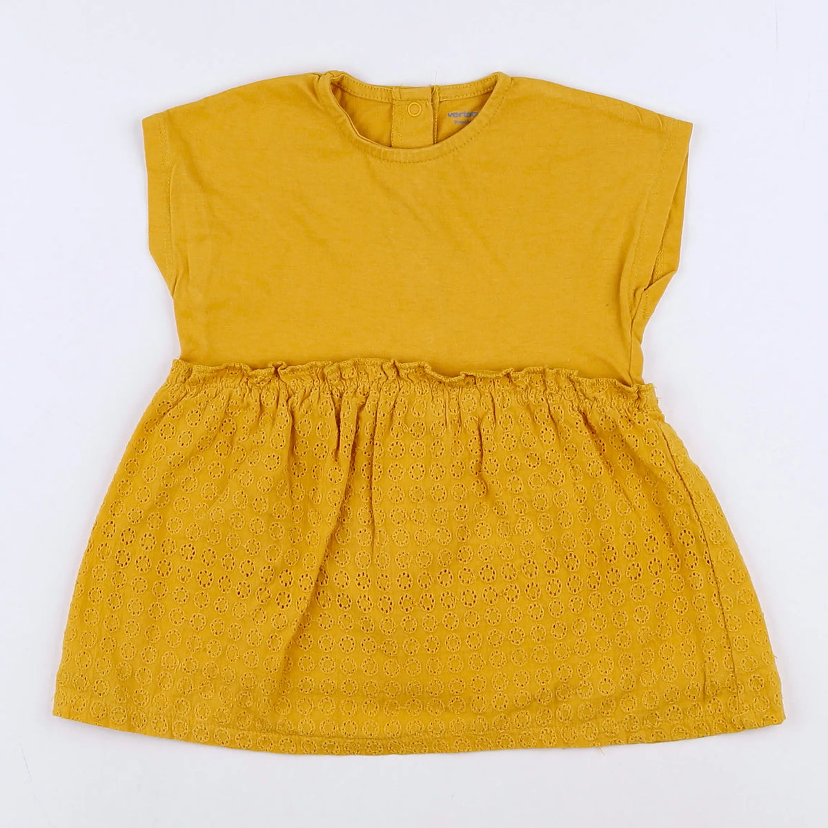 Vertbaudet - robe jaune - 9 mois