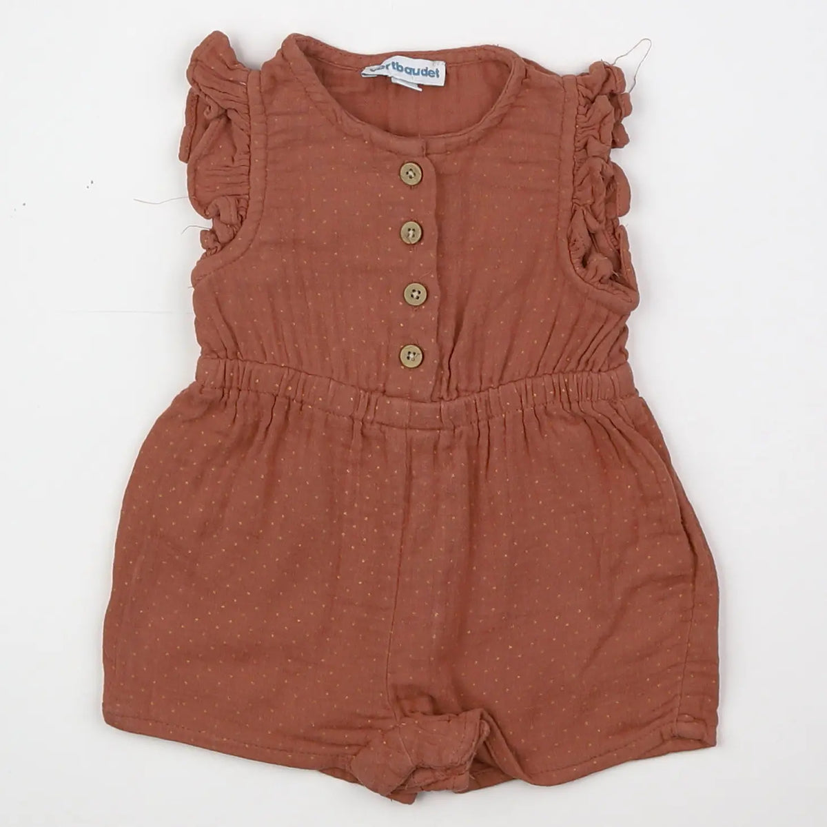 Vertbaudet - combinaison marron - 3 mois