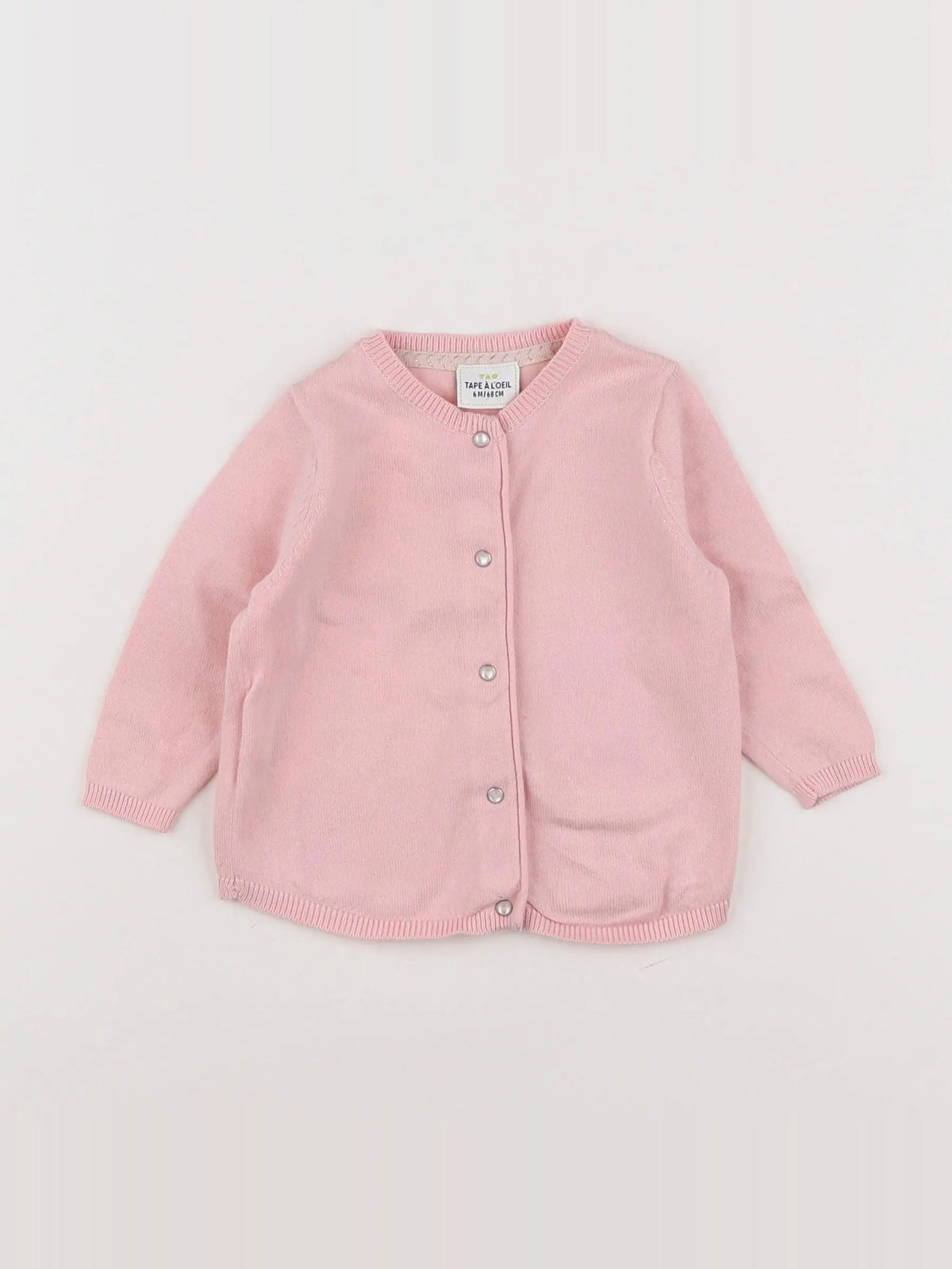Tape à l'oeil - gilet rose - 6 mois
