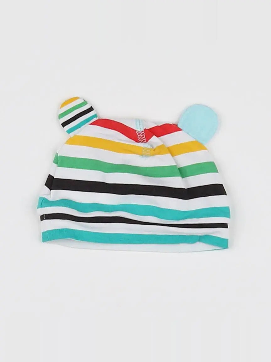 H&M - bonnet multicolore - 1 mois