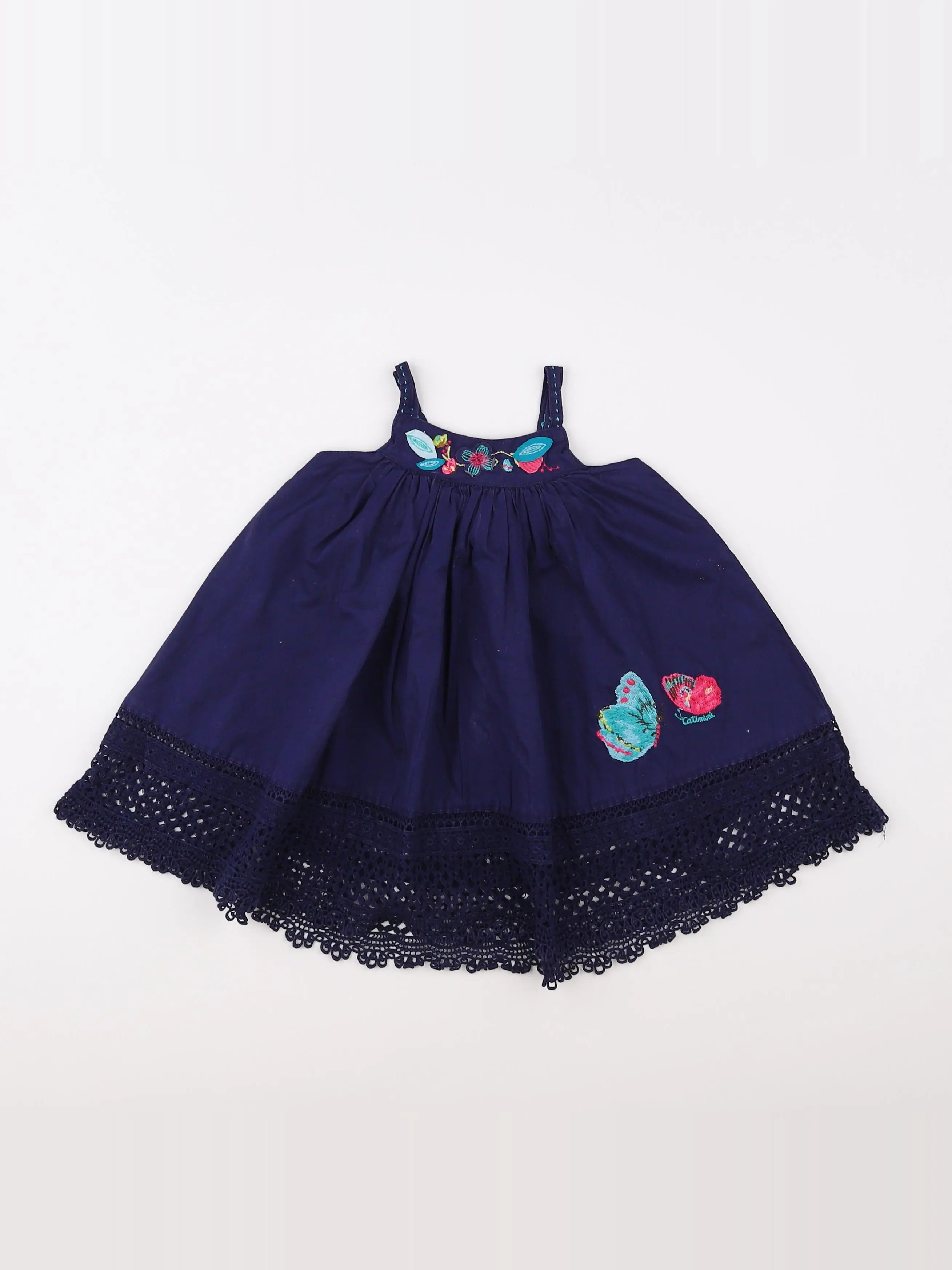 Catimini - robe bleu - 12 mois