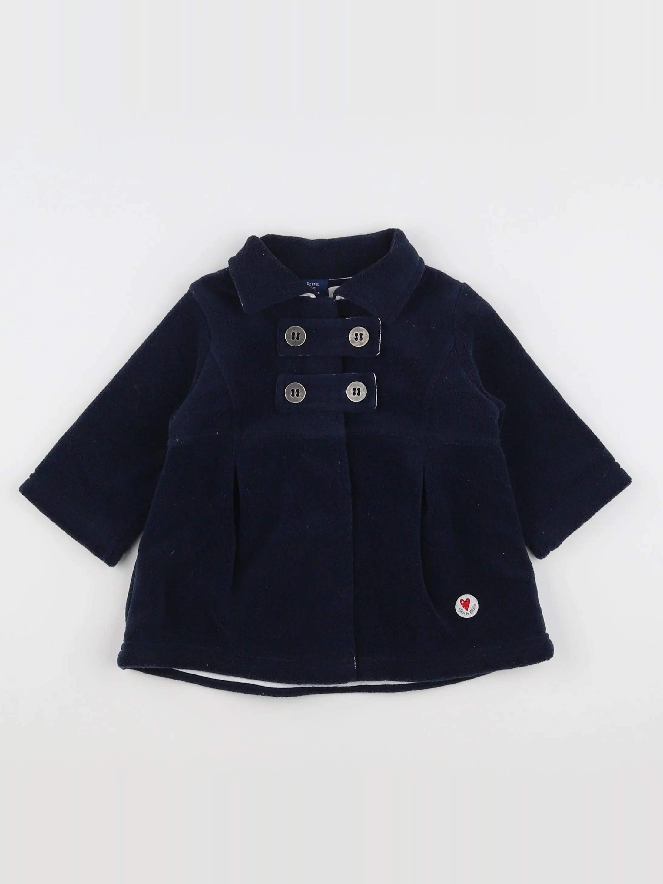 Terre de marins - manteau bleu - 6 mois