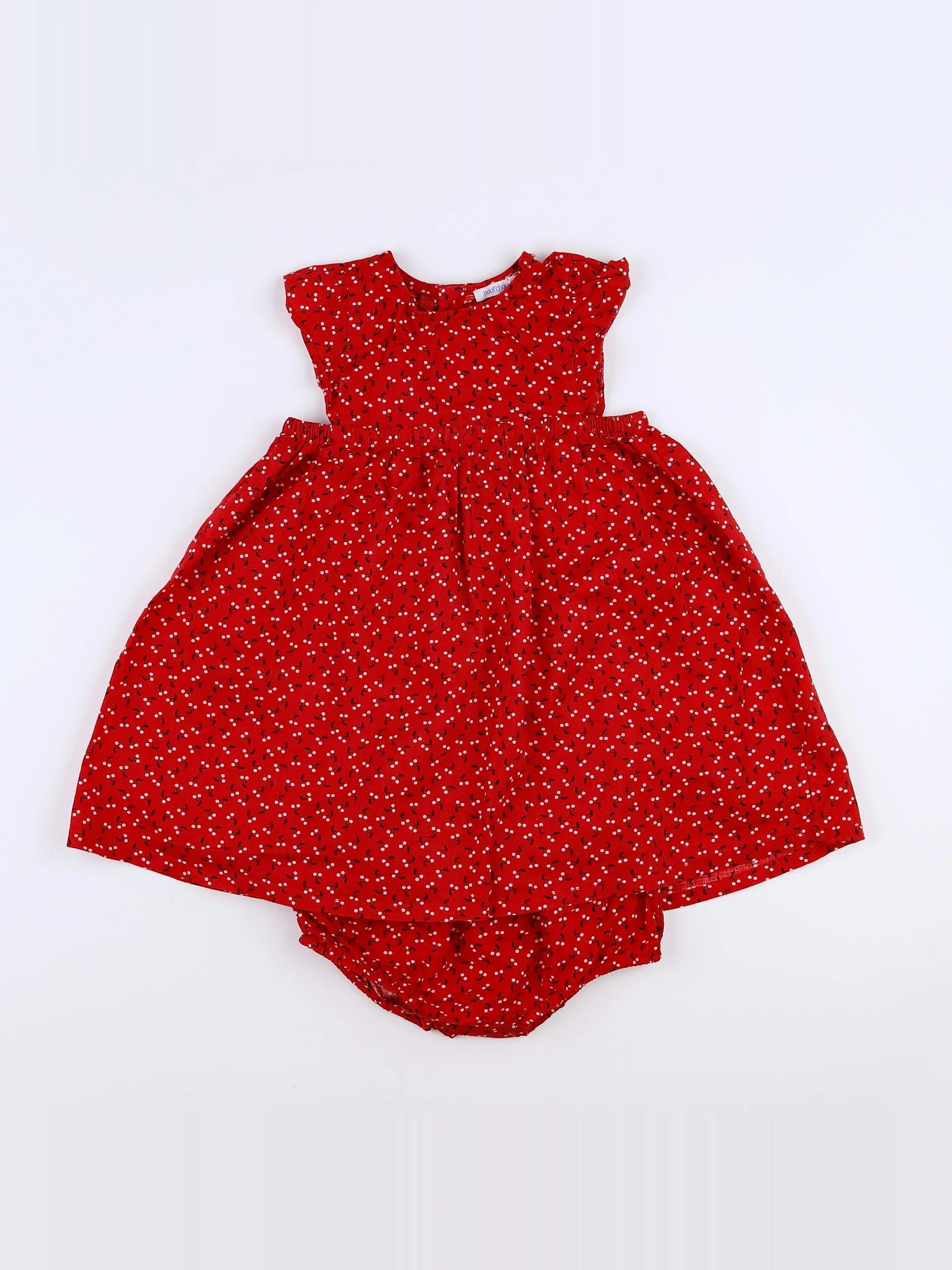 Boutchou - robe rouge - 12 mois