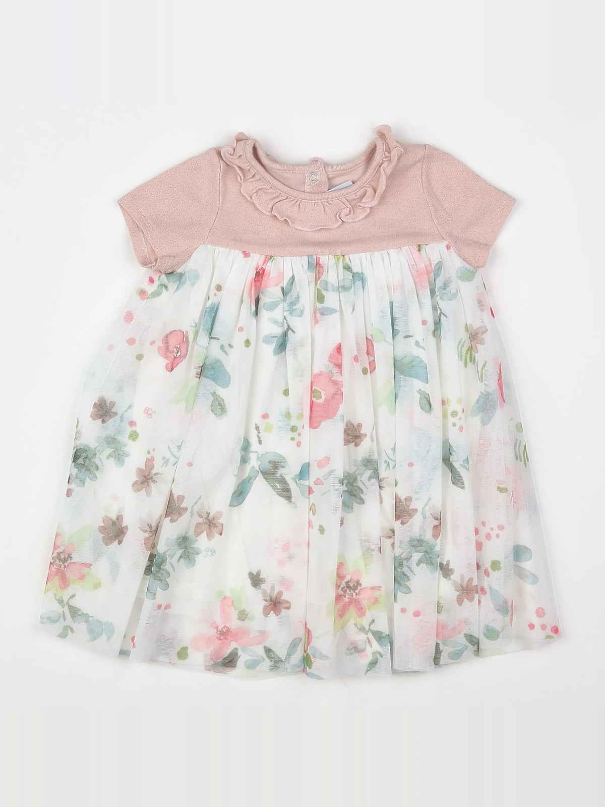 Petit Bateau - robe rose - 18 mois