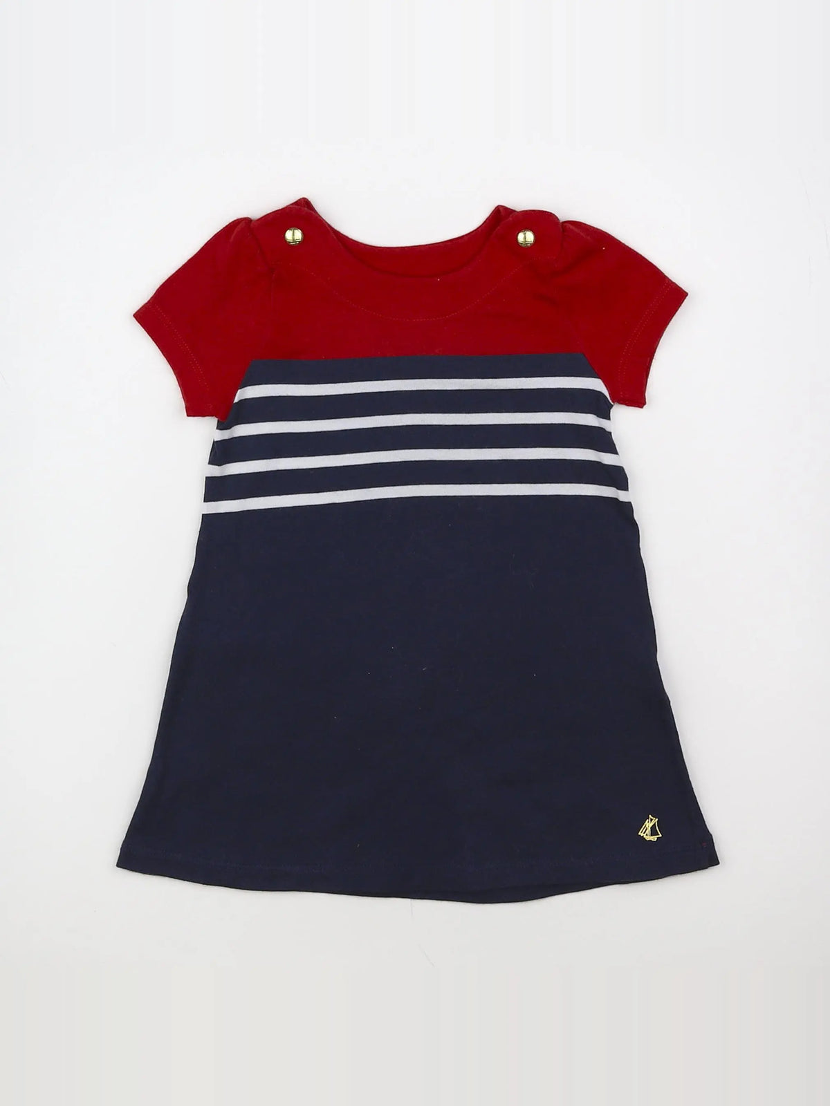Petit Bateau - robe multicolore - 12 mois