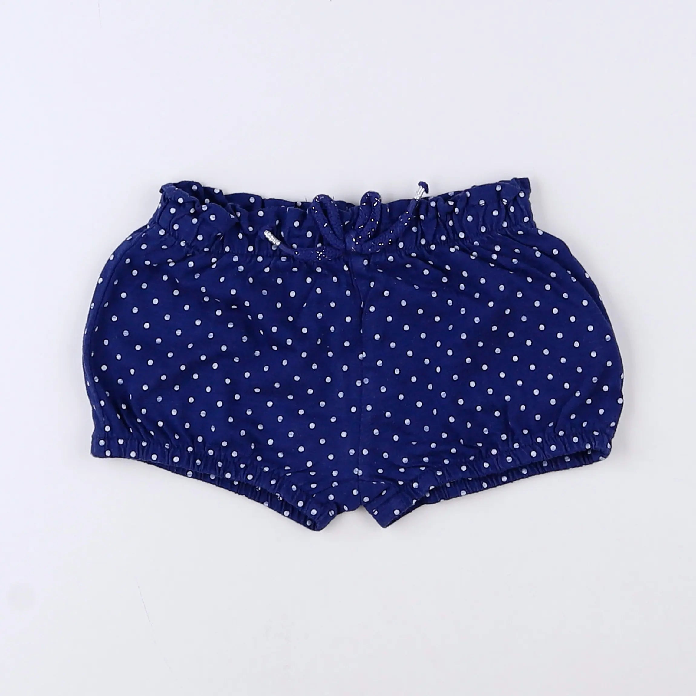 Vertbaudet - short bleu, blanc - 12 mois