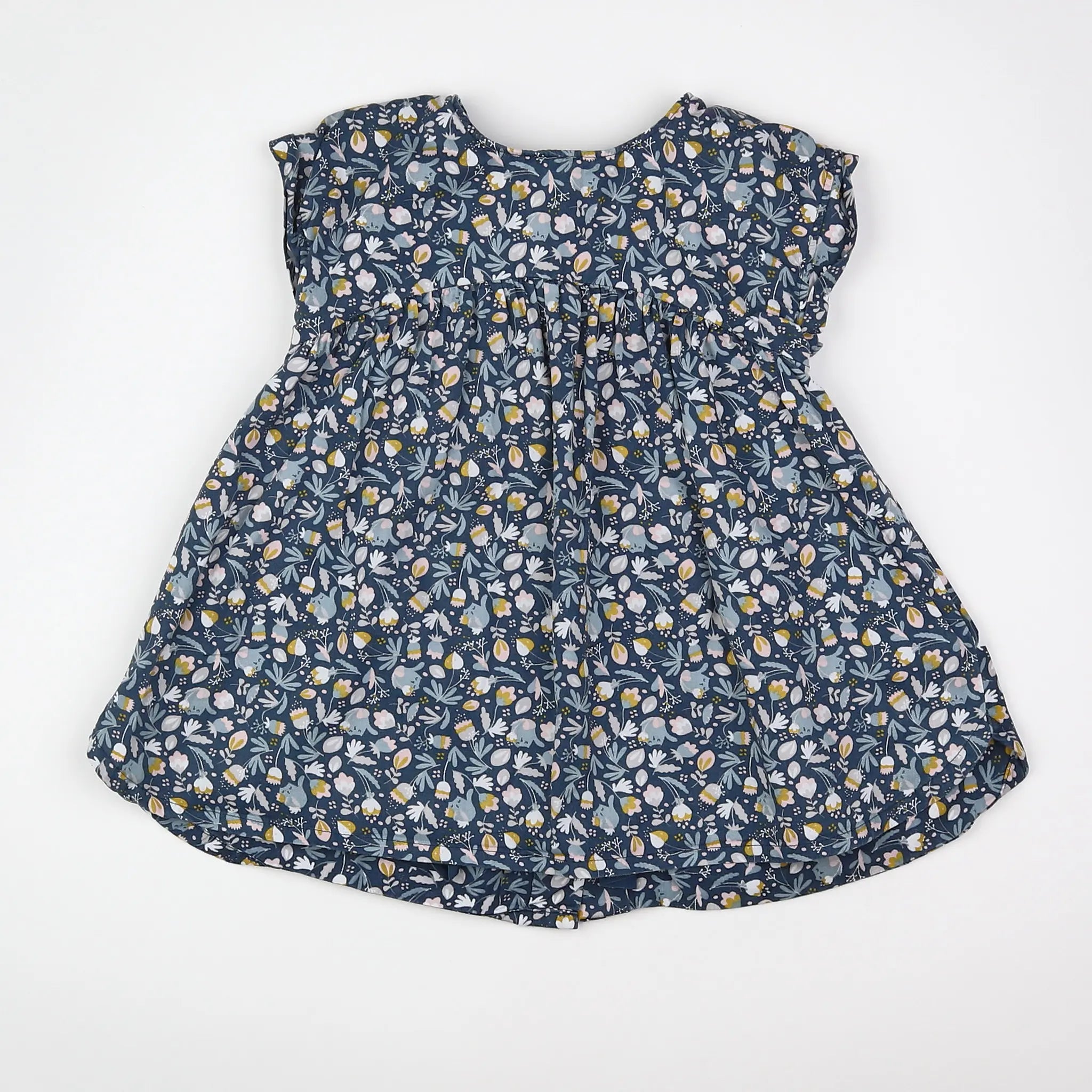 Vertbaudet - robe bleu - 18 mois
