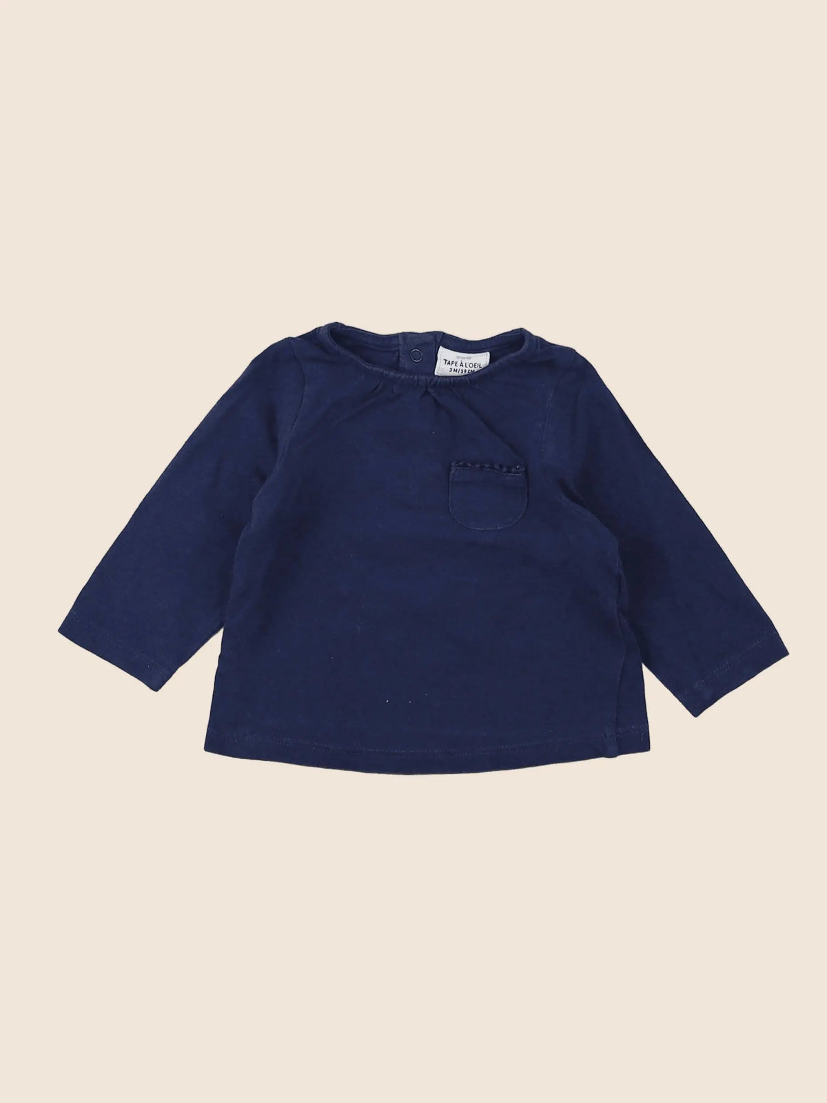 Tape à l'oeil - tee-shirt bleu - 3 mois