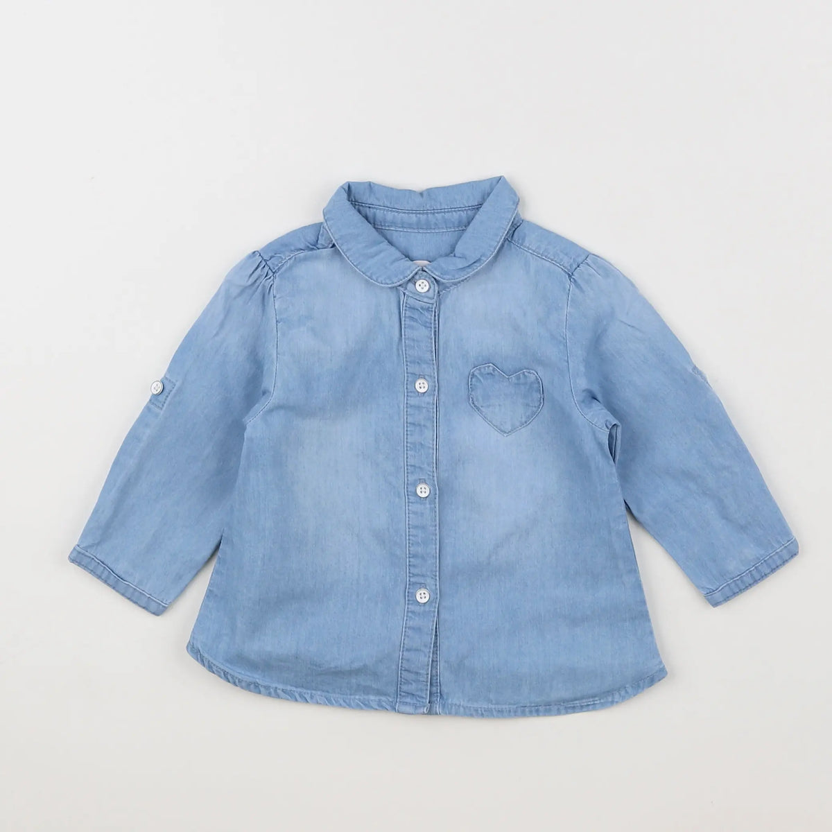 Vertbaudet - blouse bleu - 6 mois