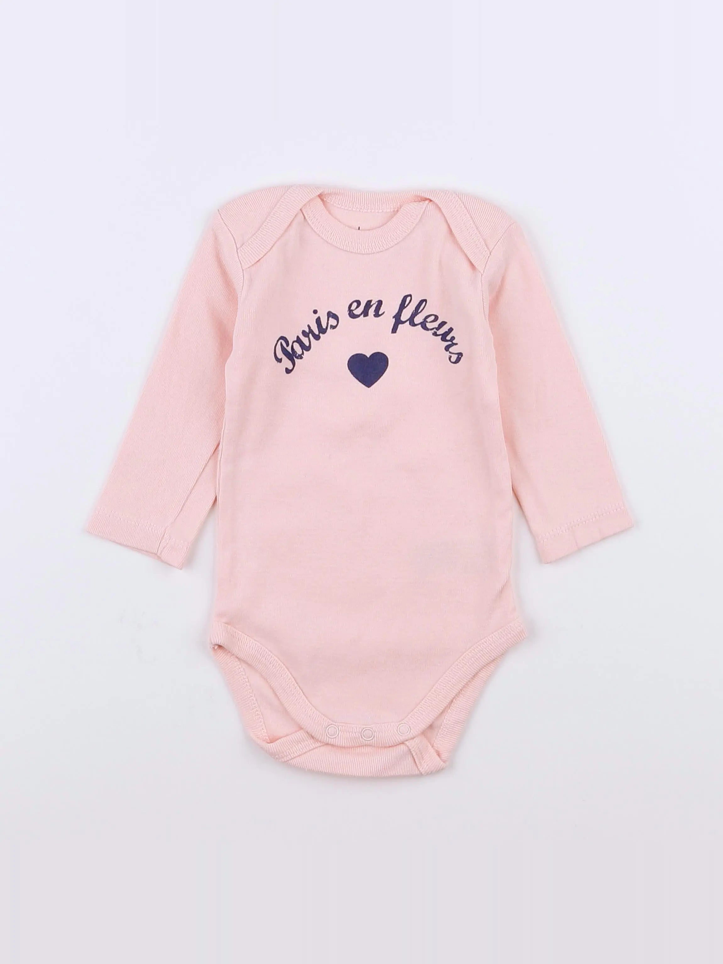 La Redoute - body rose - 3 mois