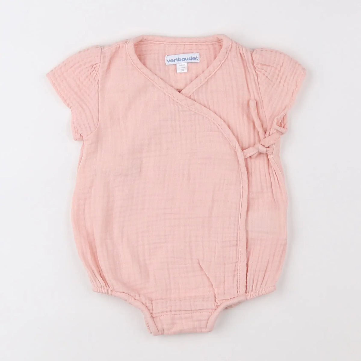 Vertbaudet - combinaison rose - 3 mois