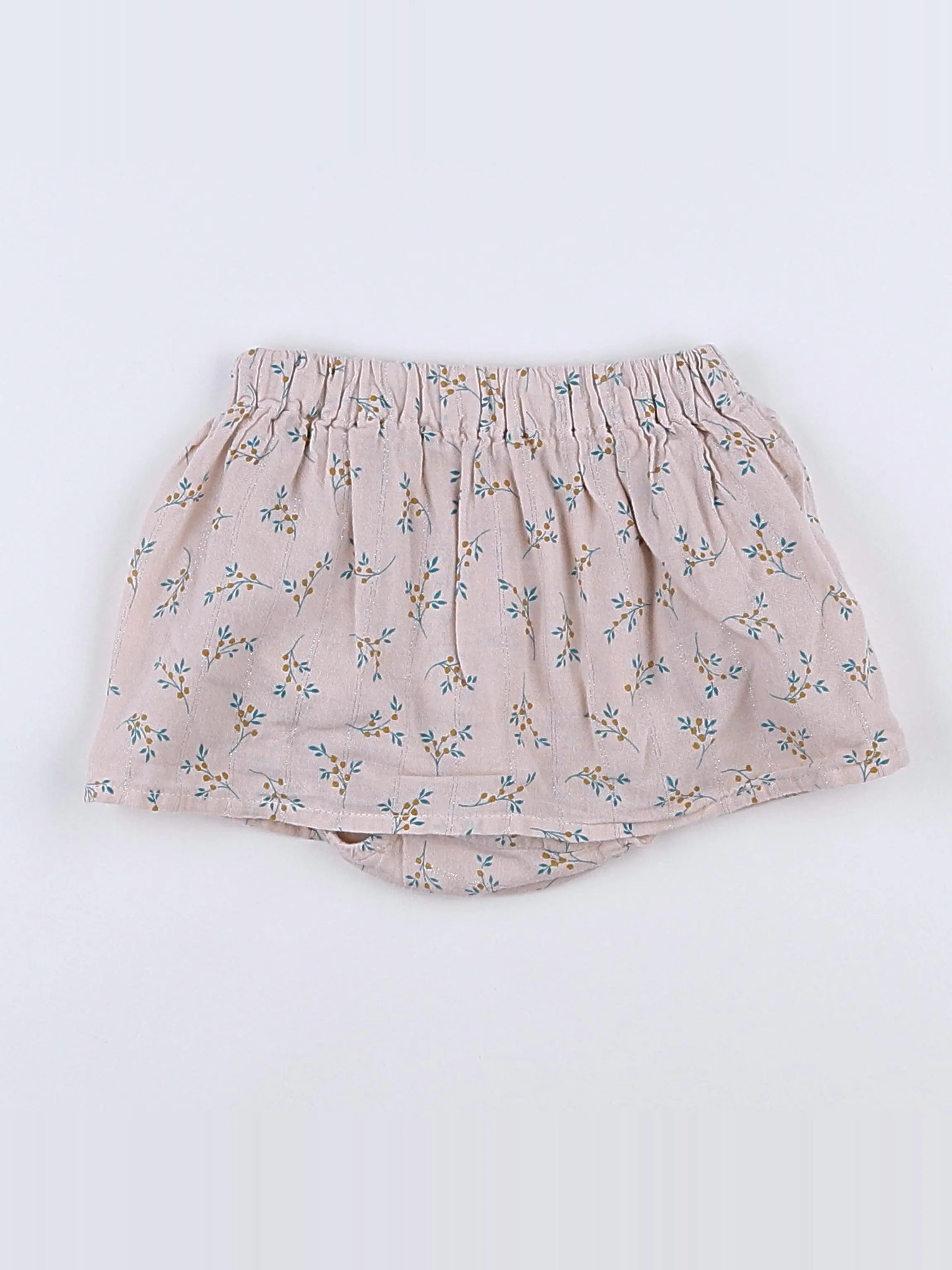 Buho - jupe short beige, bleu - 18 mois
