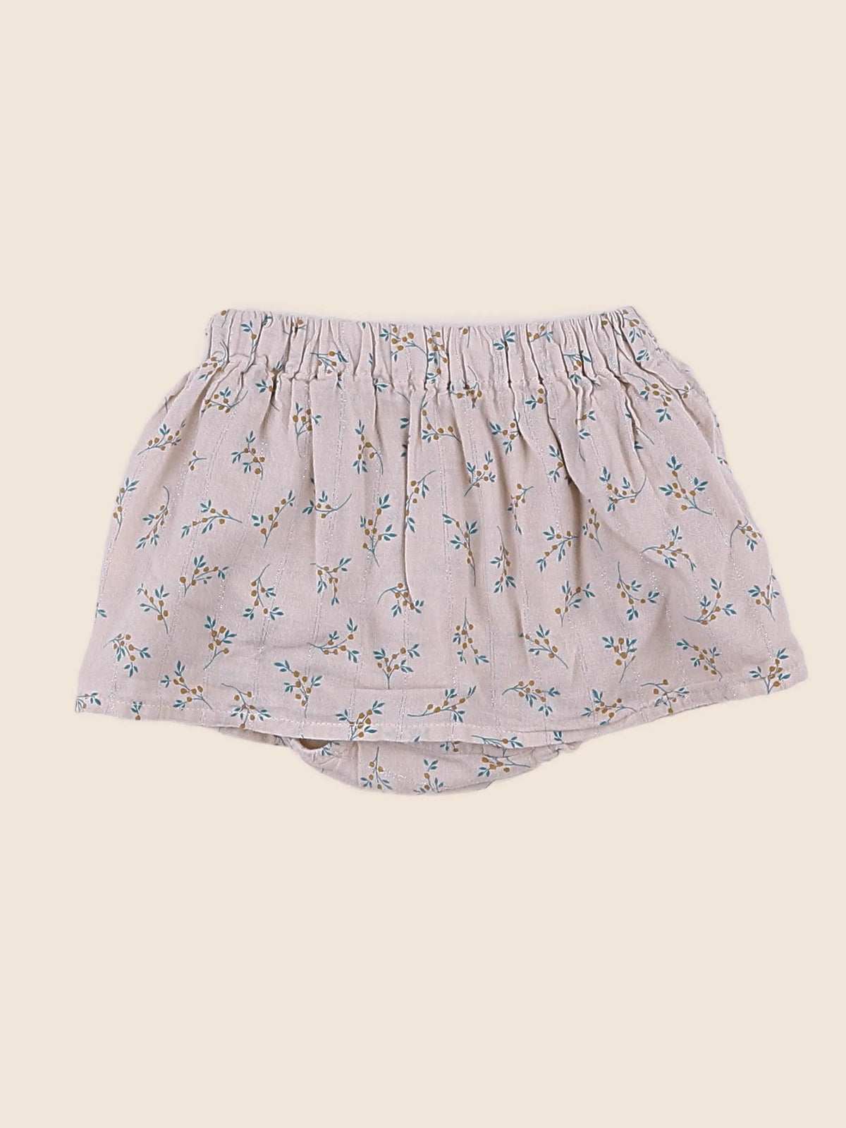 Buho - jupe short beige, bleu - 18 mois