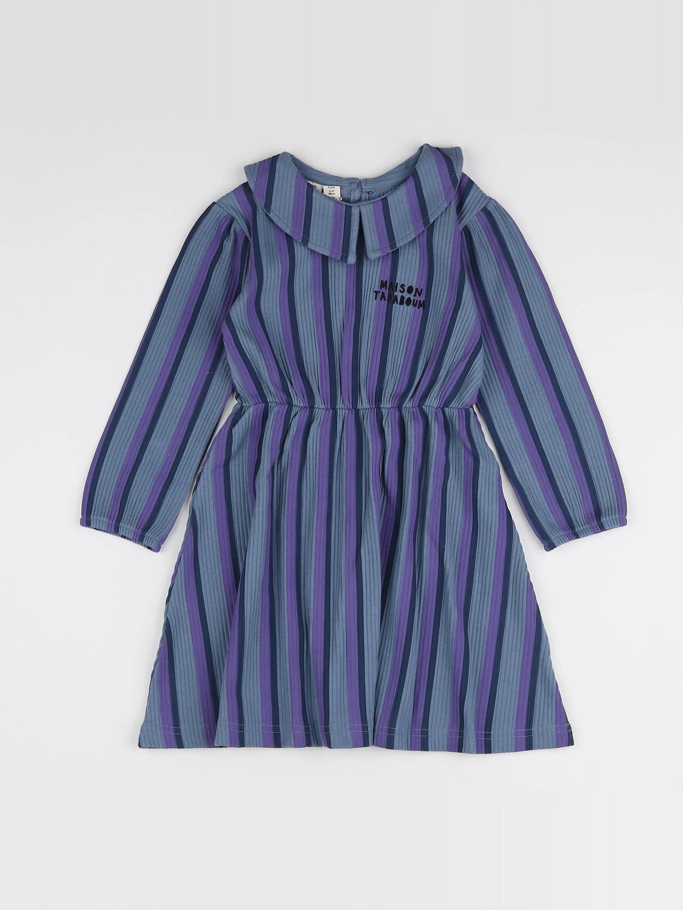 Maison Tadaboum - robe gris, violet (neuf) - 18 mois