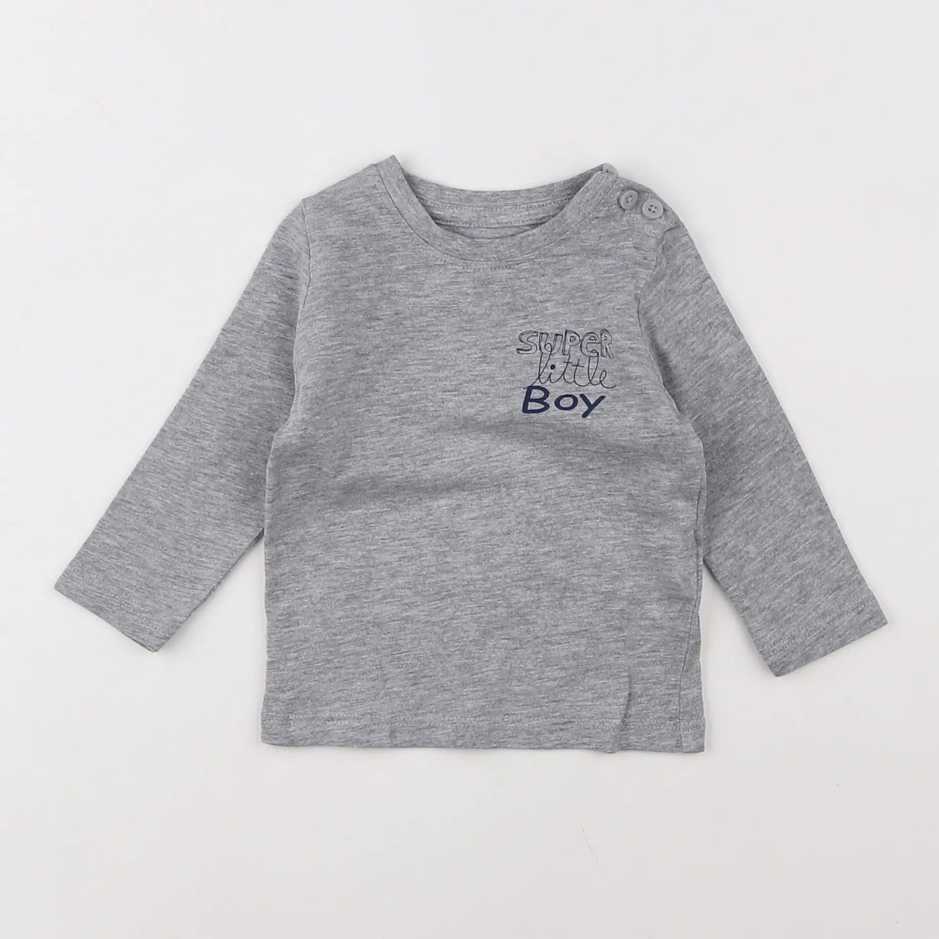 Vertbaudet - tee-shirt gris - 3 mois