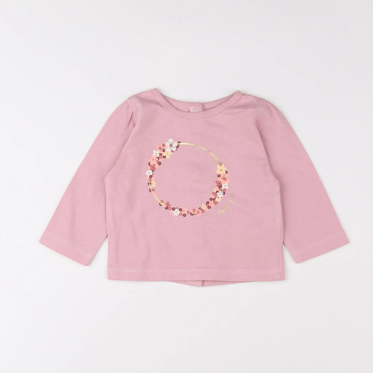 Vertbaudet - tee-shirt rose - 3 mois