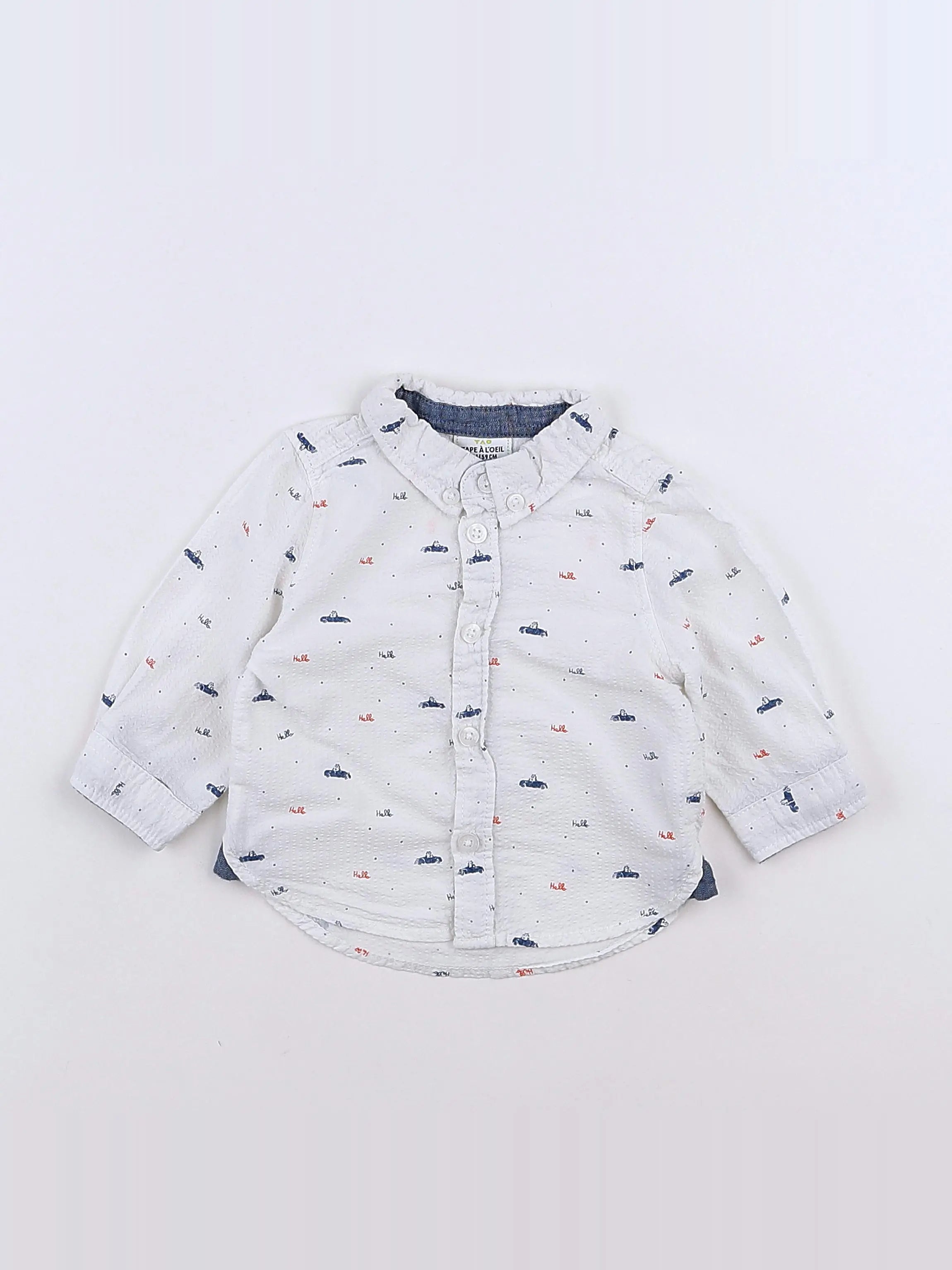 Tape à l'oeil - chemise blanc - 3 mois