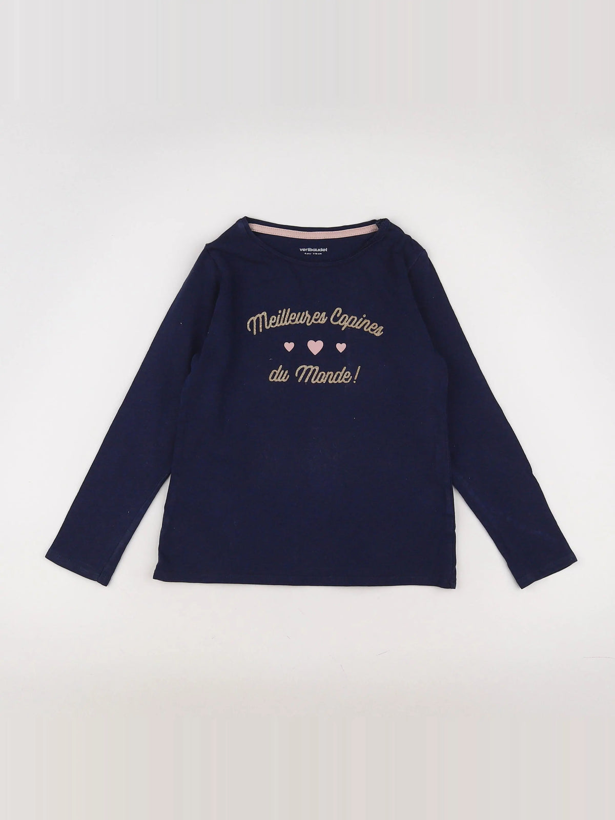 Vertbaudet - tee-shirt bleu - 6 ans