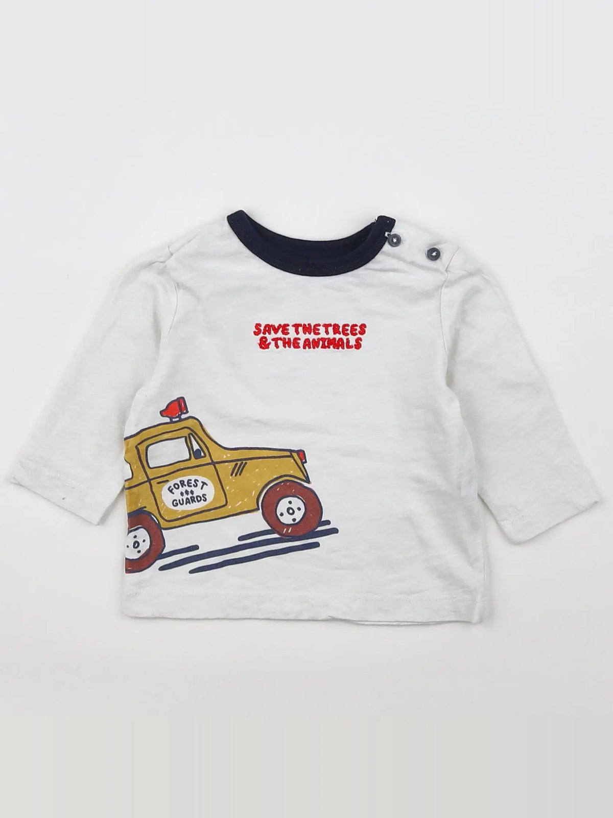 Boutchou - tee-shirt blanc - 6 mois