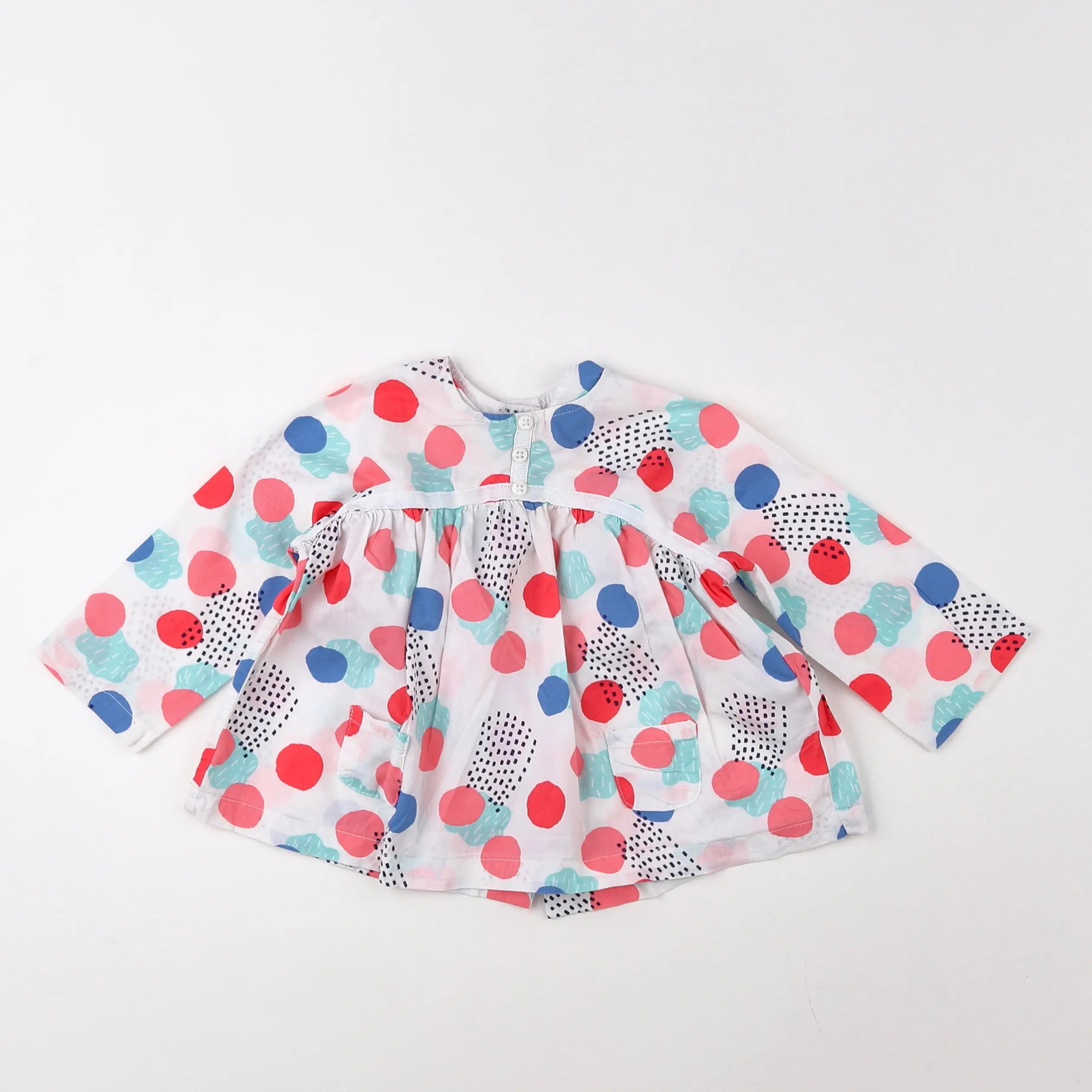 Vertbaudet - blouse multicolore - 9 mois