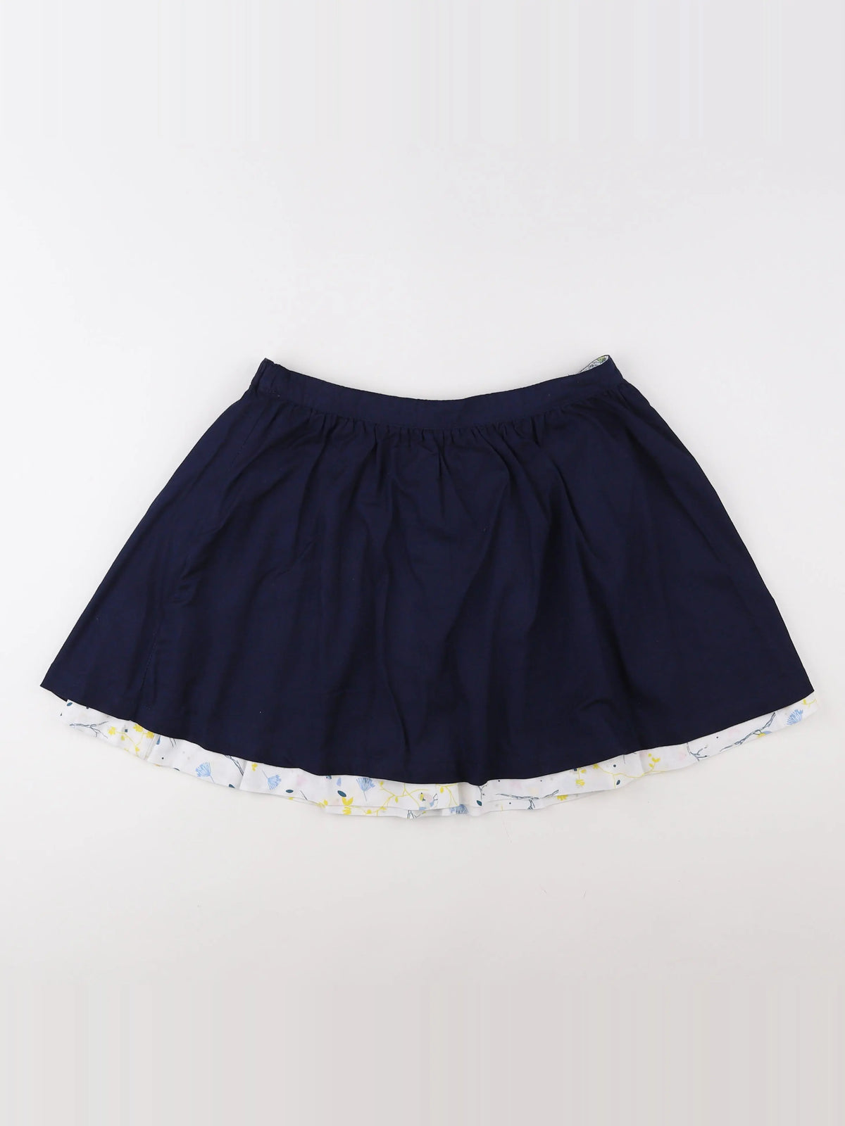 Vertbaudet - jupe réversible bleu, jaune - 14 ans