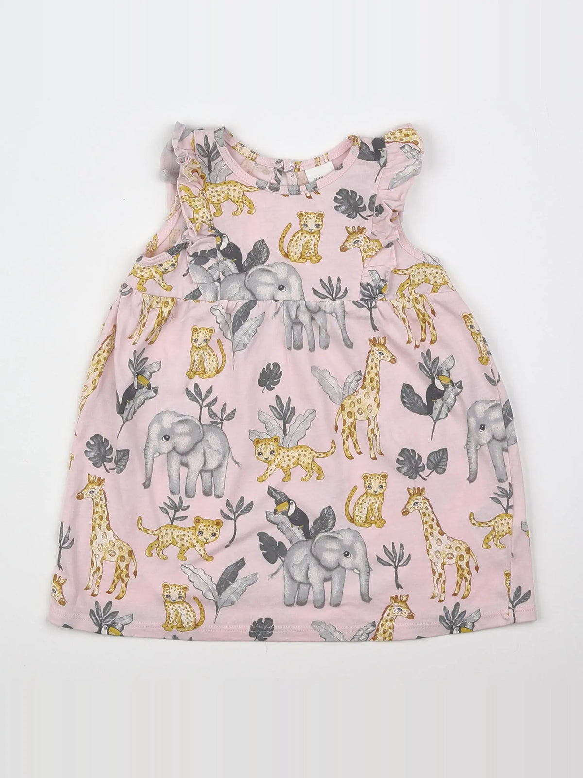 H&M - robe rose - 6/9 mois