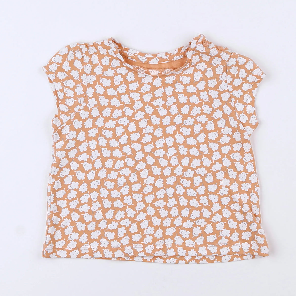 Vertbaudet - tee-shirt rose, blanc - 9 mois