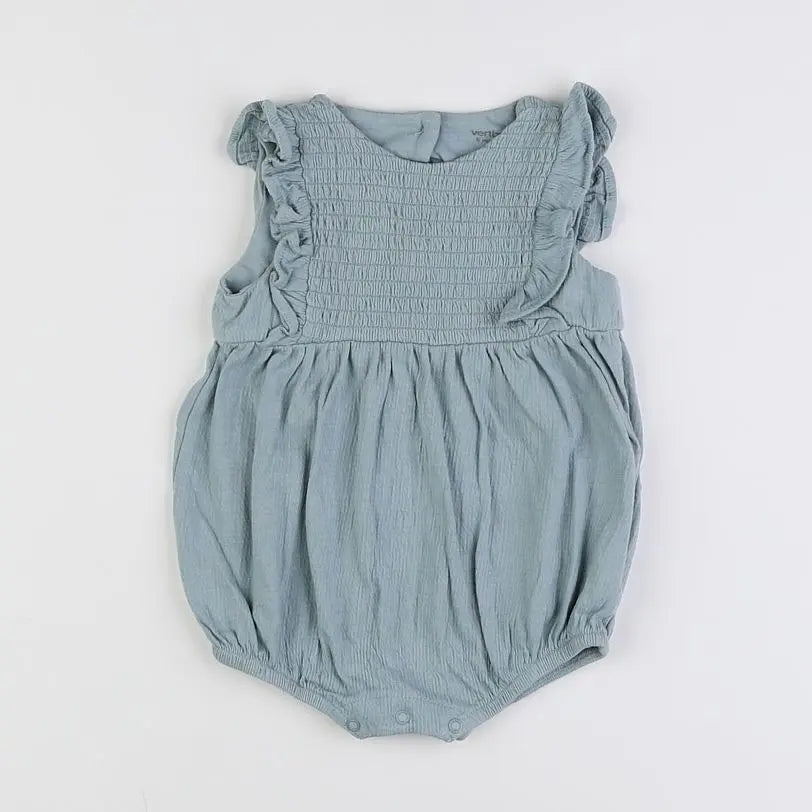 Vertbaudet - combinaison bleu - 6 mois