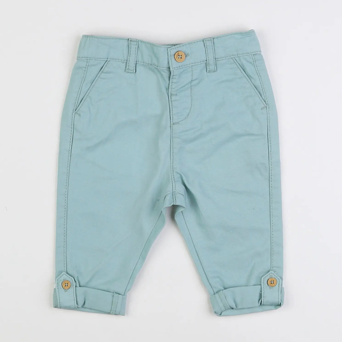 Vertbaudet - pantalon bleu - 6 mois