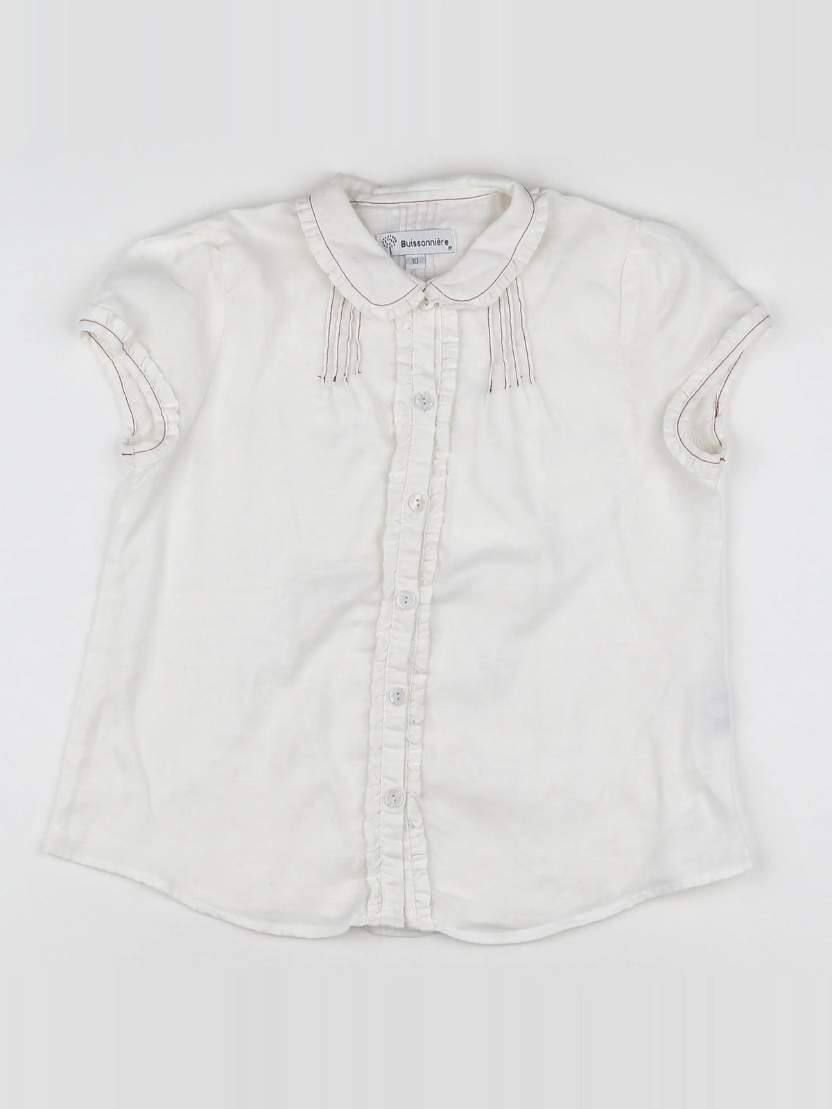 Buissonnière - blouse blanc - 10 ans