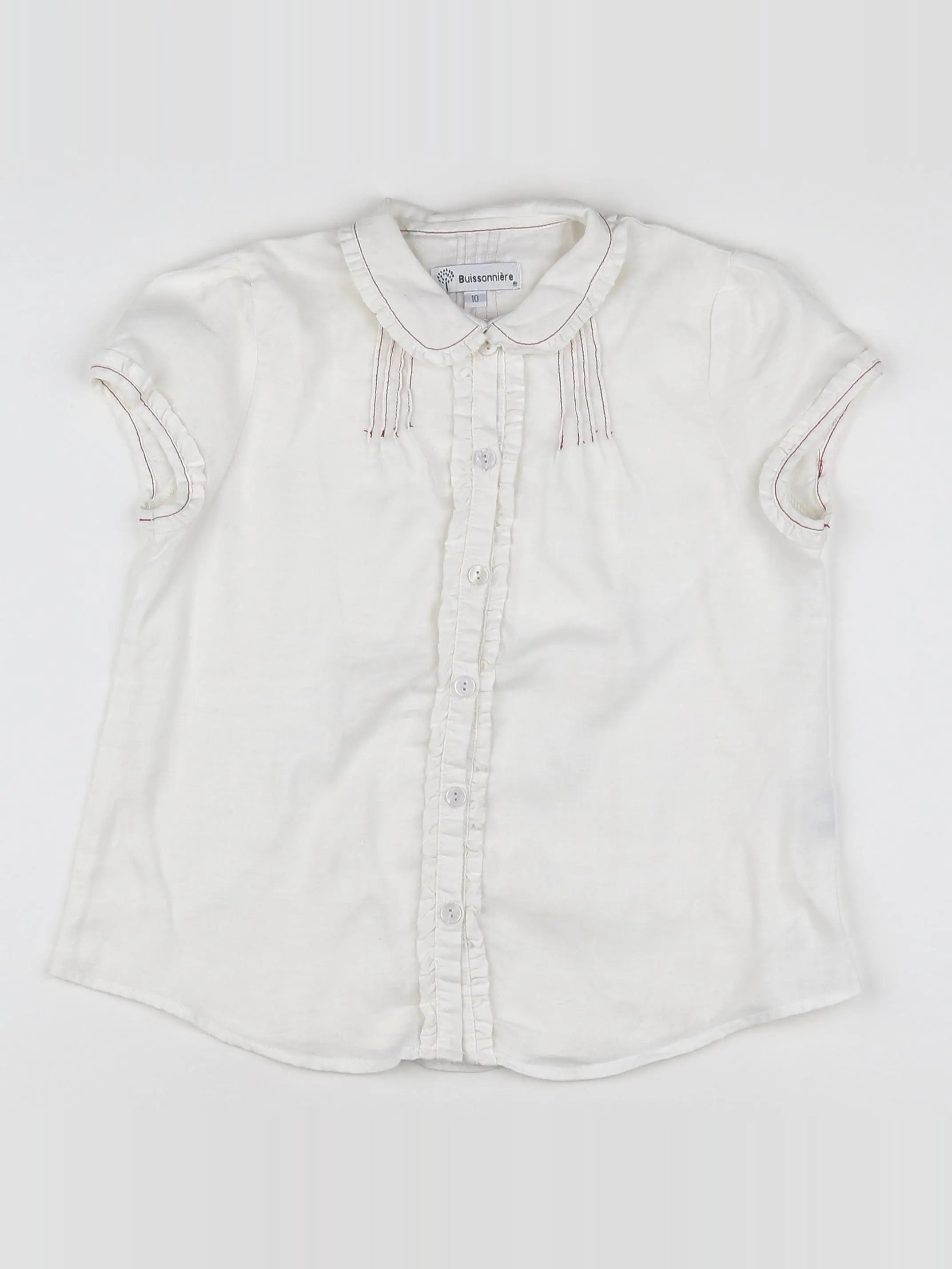 Buissonnière - blouse blanc - 10 ans