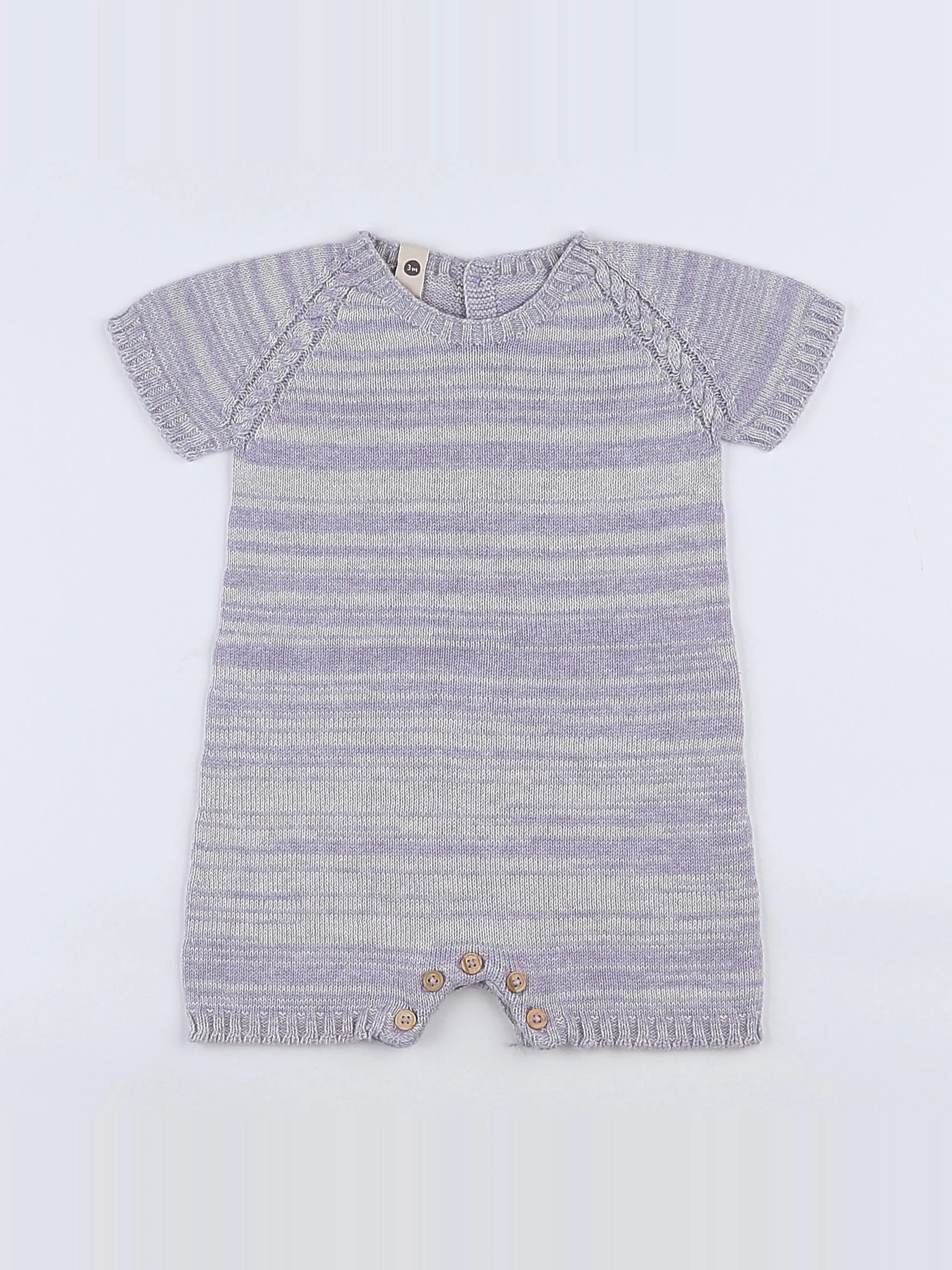 Bayiri  - combinaison violet (neuf) - 3 mois