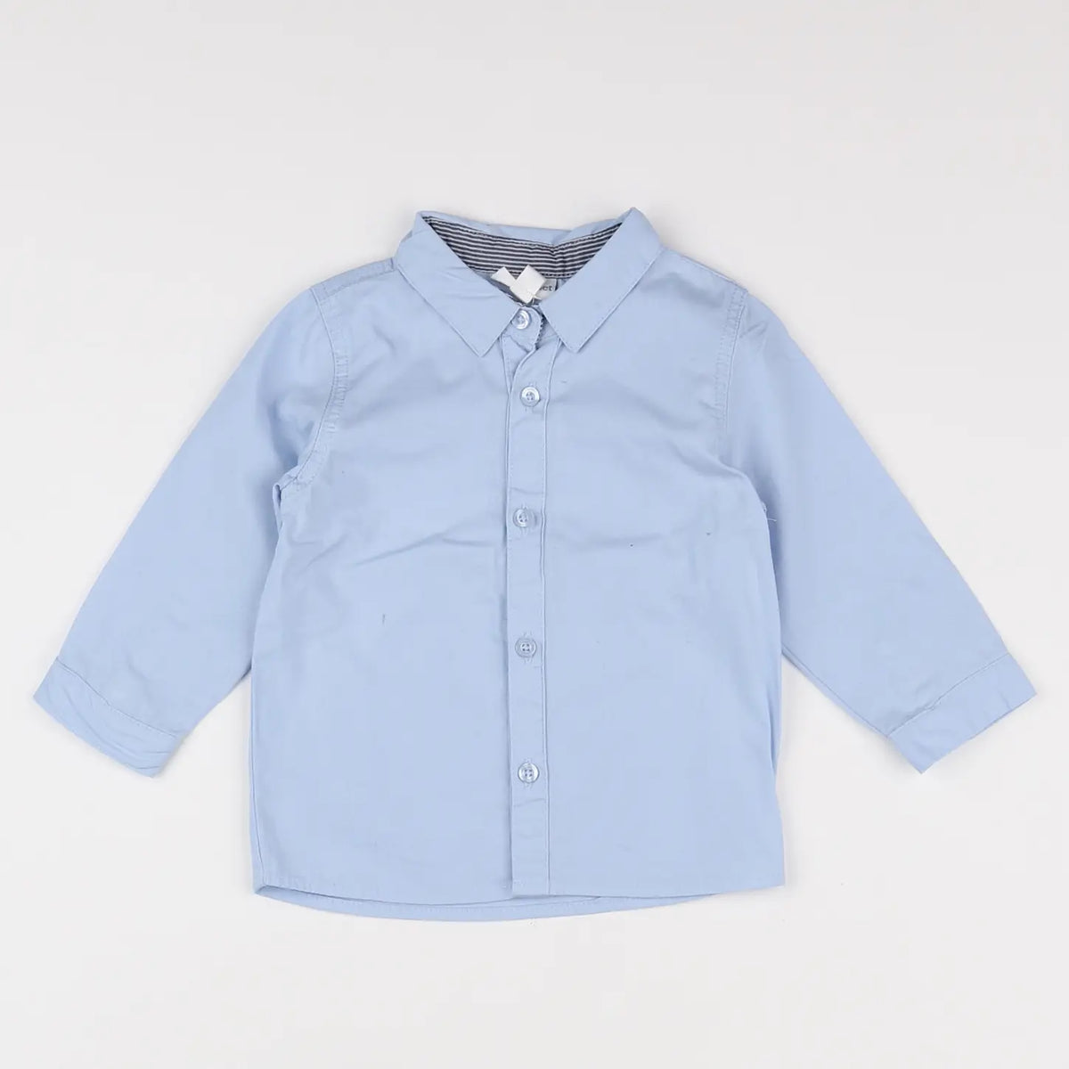 Vertbaudet - chemise bleu - 12 mois