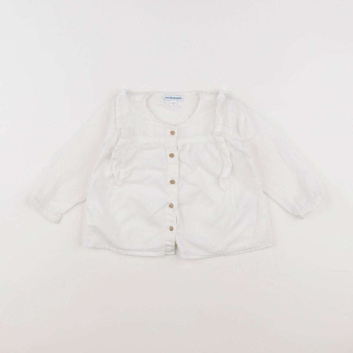 Vertbaudet - blouse blanc - 18 mois