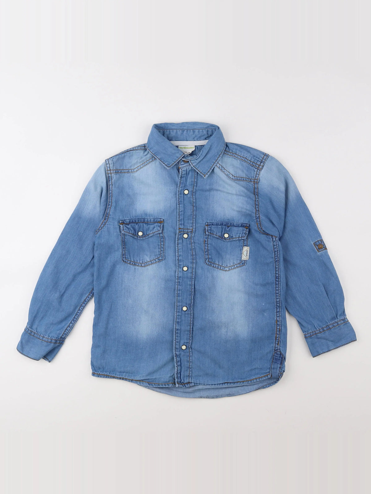Vertbaudet - chemise bleu - 8 ans