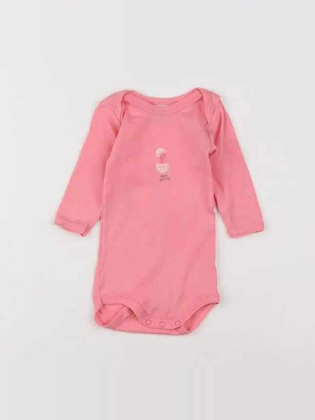 Petit Bateau - body rose - 3 mois