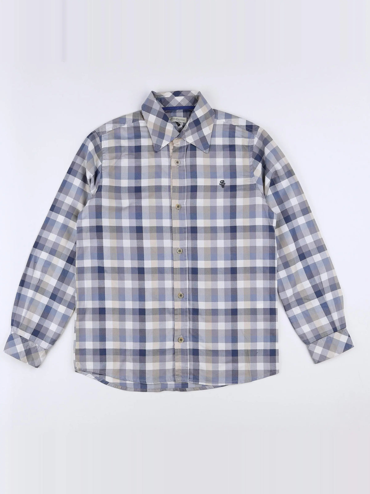 PiliCarrera - chemise bleu, gris - 10 ans