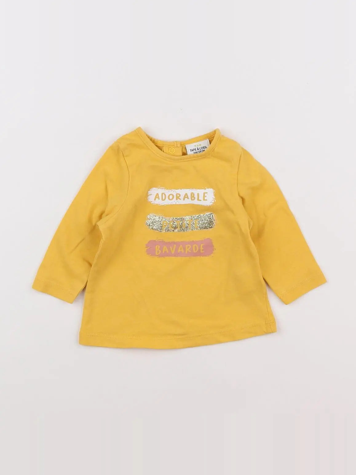 Tape à l'oeil - tee-shirt jaune, or - 3 mois