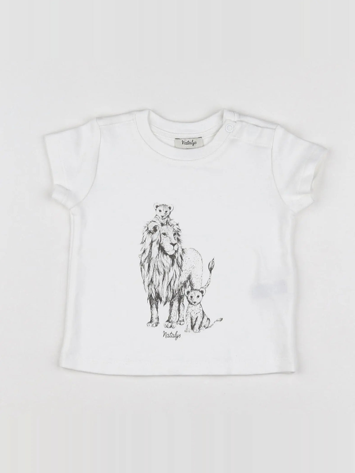 Natalys - tee-shirt blanc - 6 mois