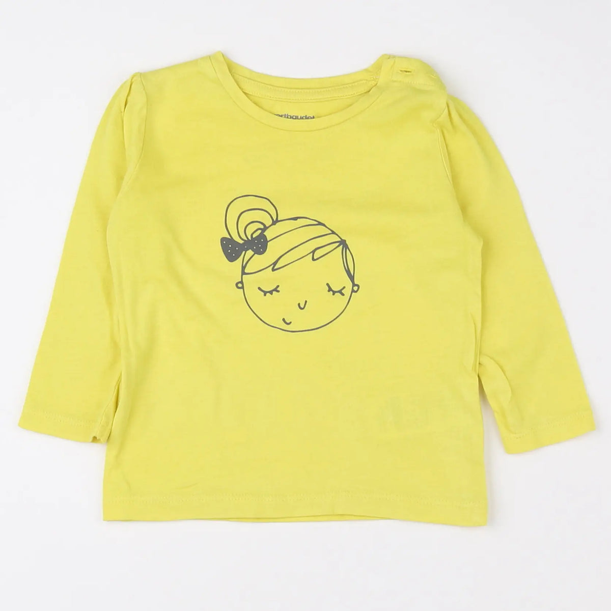 Vertbaudet - tee-shirt jaune - 9 mois